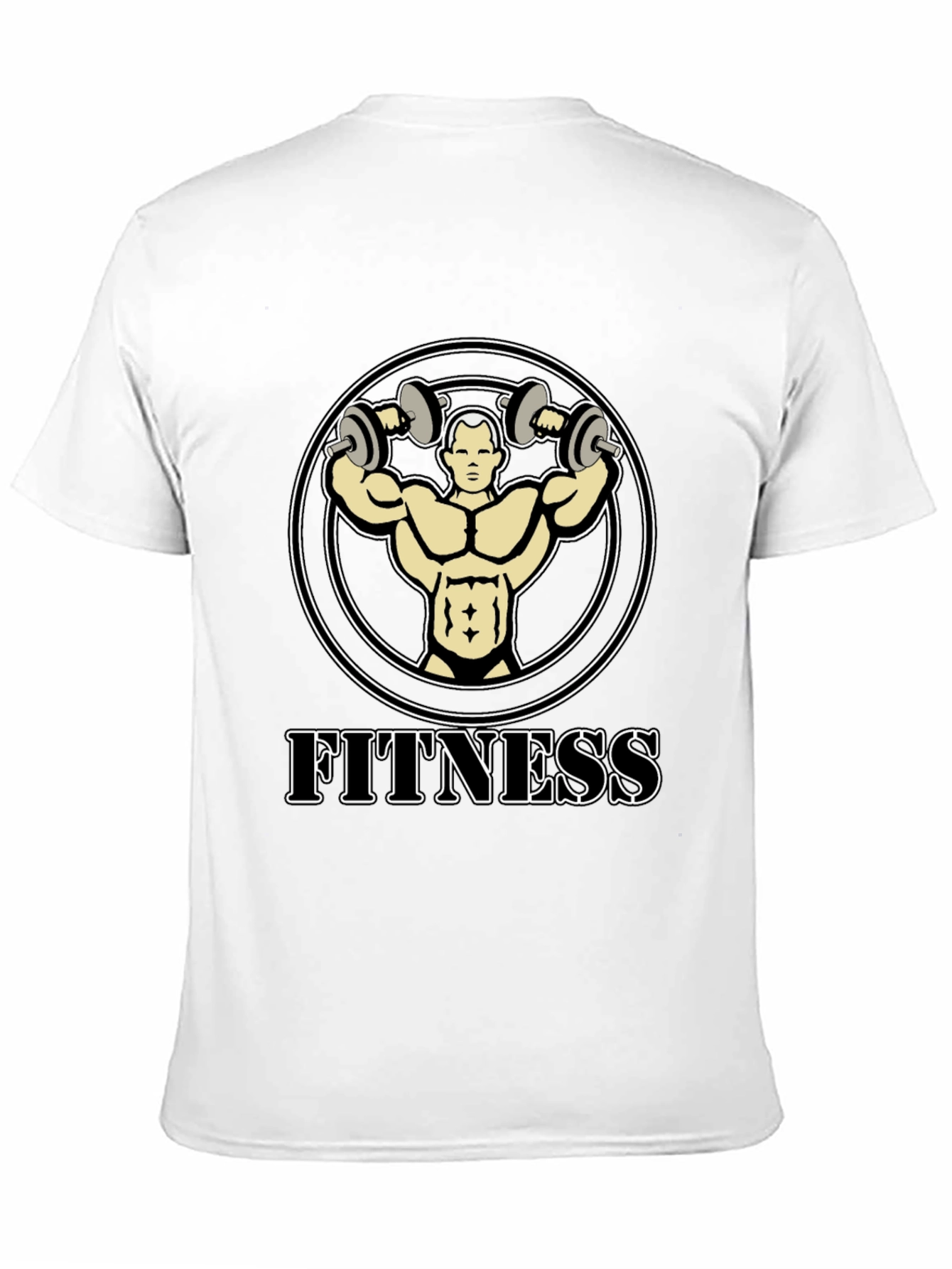 Fitness Graphic T-Shirt - Bodybuilder Design