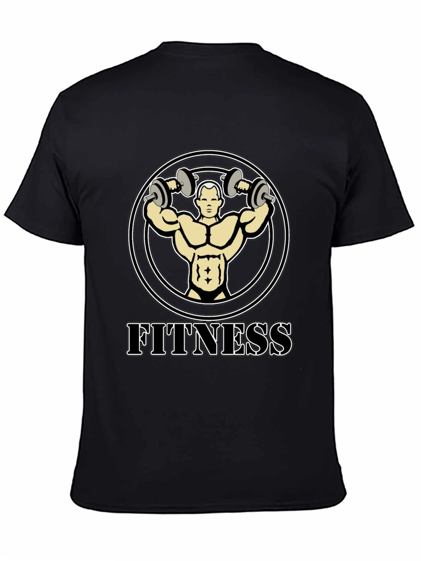 Fitness Graphic T-Shirt - Bodybuilder Design