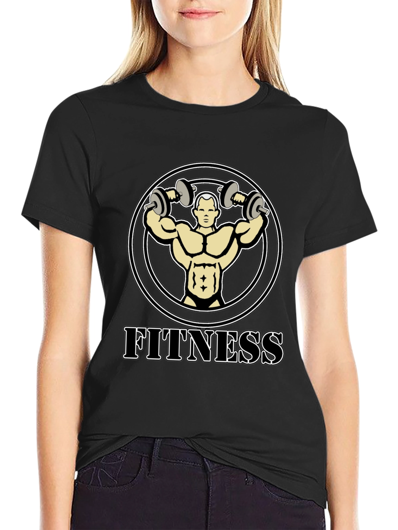 Fitness Graphic T-Shirt - Bodybuilder Design