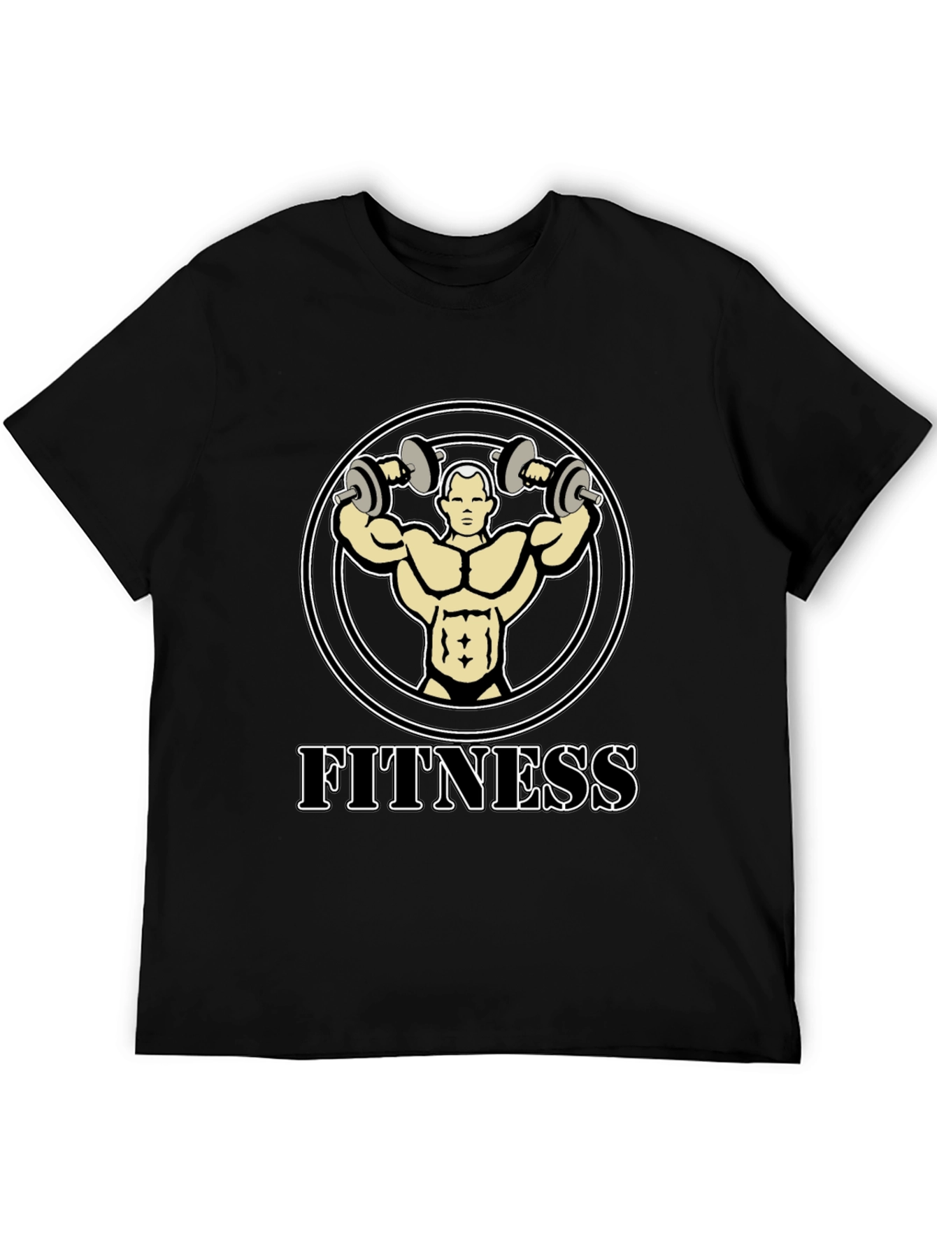 Fitness Graphic T-Shirt - Bodybuilder Design