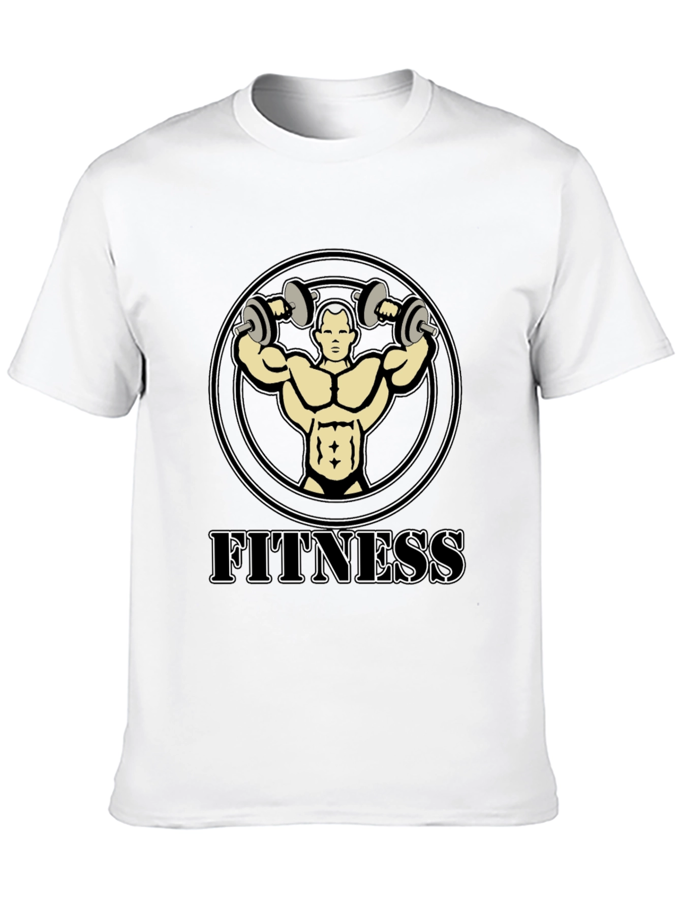 Fitness Graphic T-Shirt - Bodybuilder Design