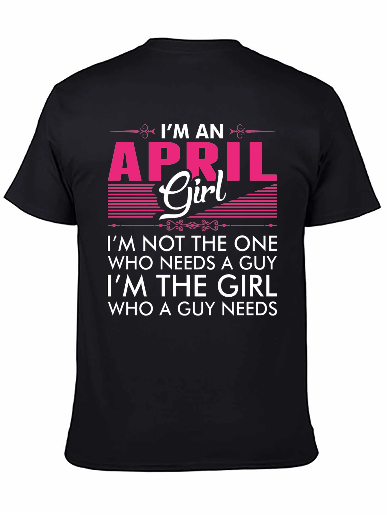 April Girl Graphic T-Shirt Birthday Month Tee