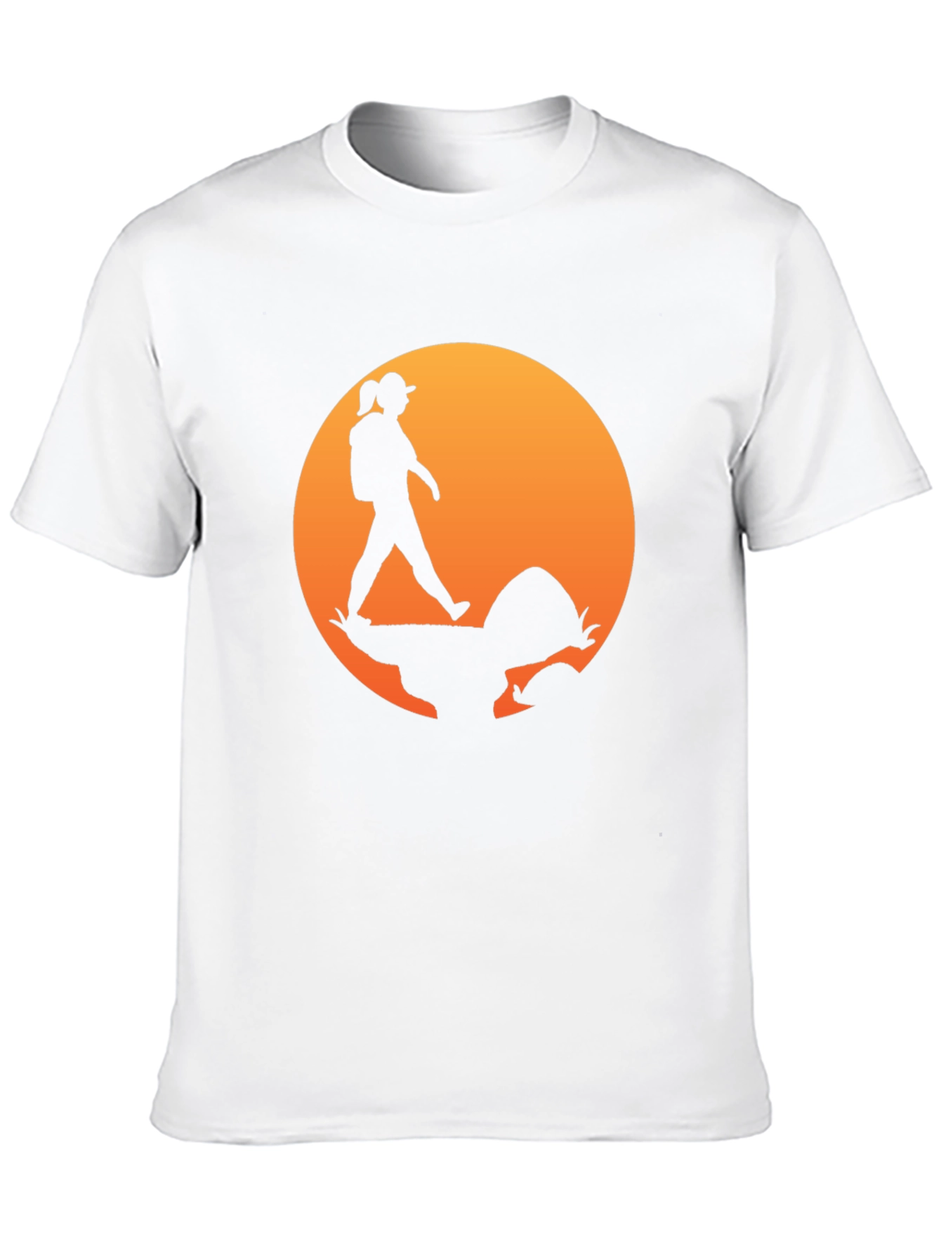 Hiking Sunset Graphic T-Shirt