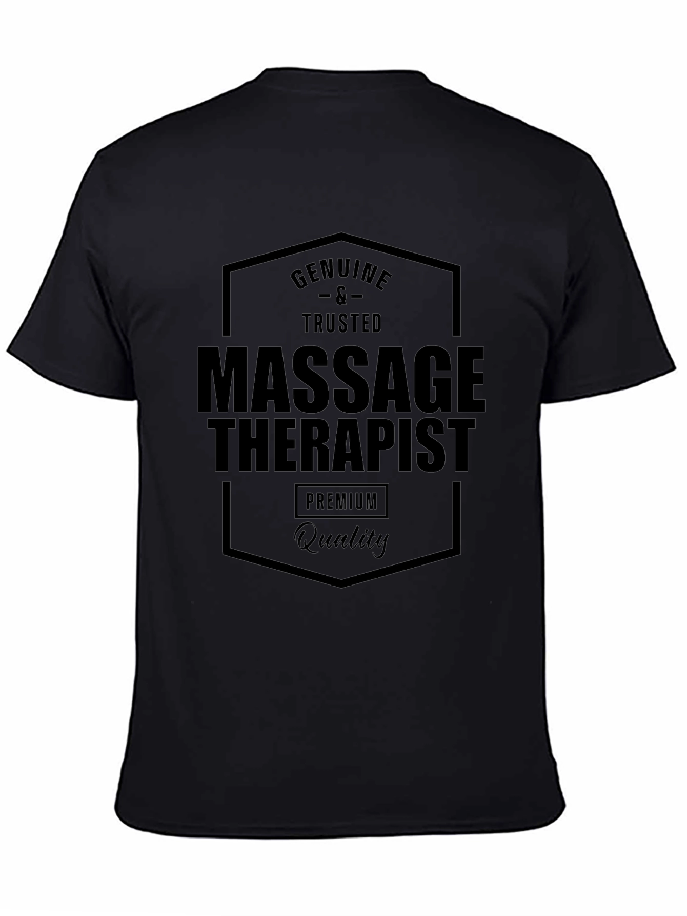 Massage Therapist Premium Quality Black T-Shirt