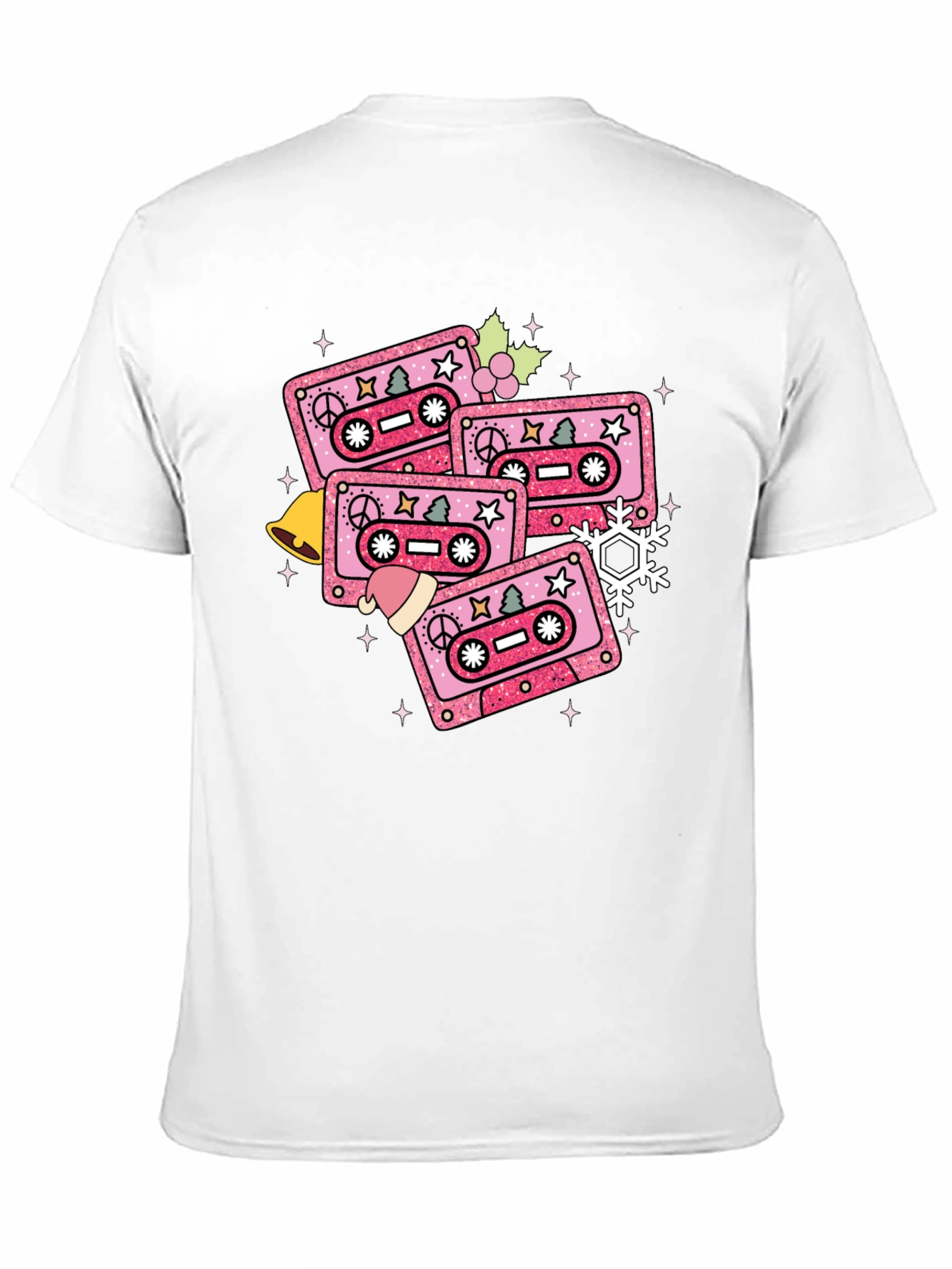 Retro Christmas Cassette Tape T-Shirt