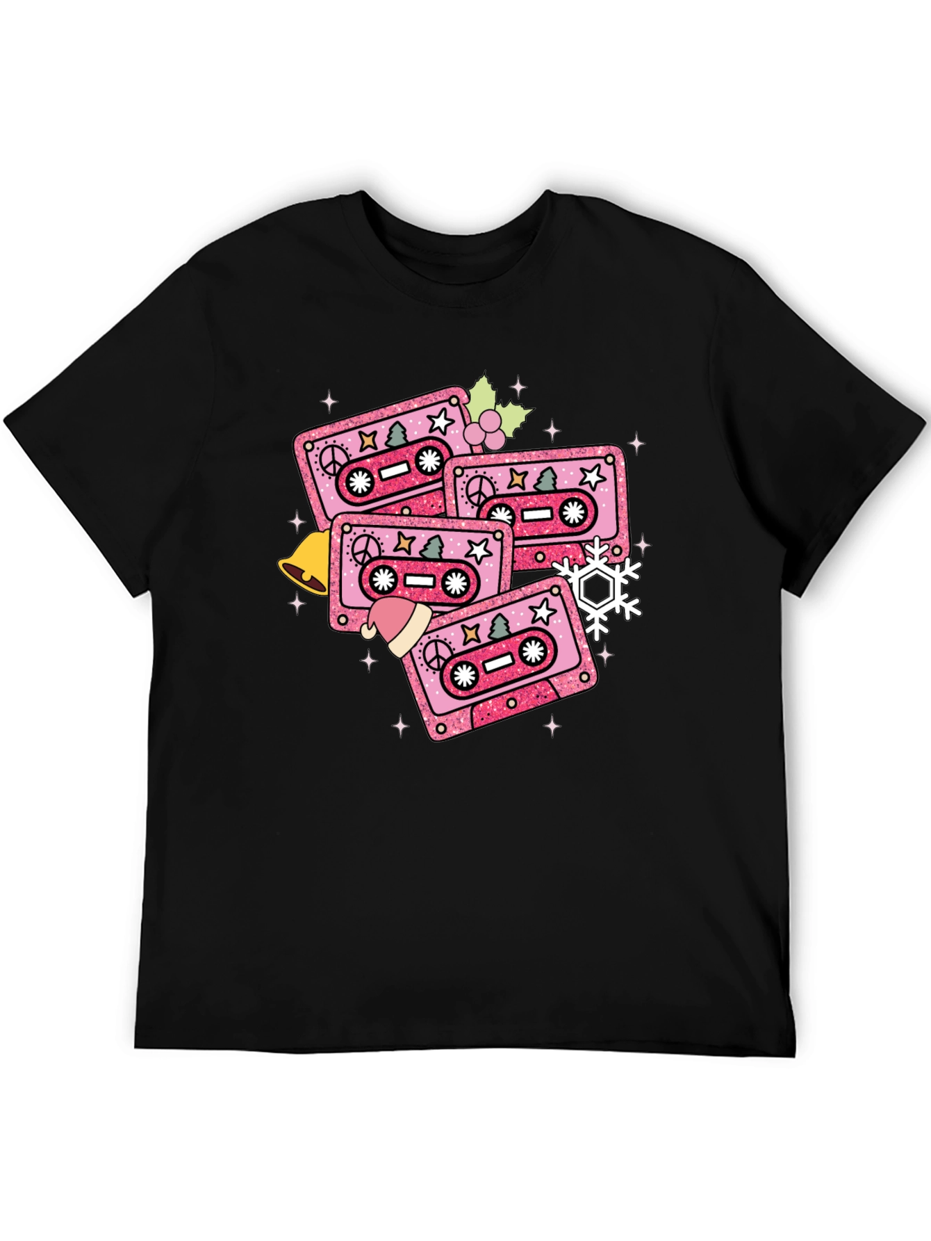 Retro Christmas Cassette Tape T-Shirt