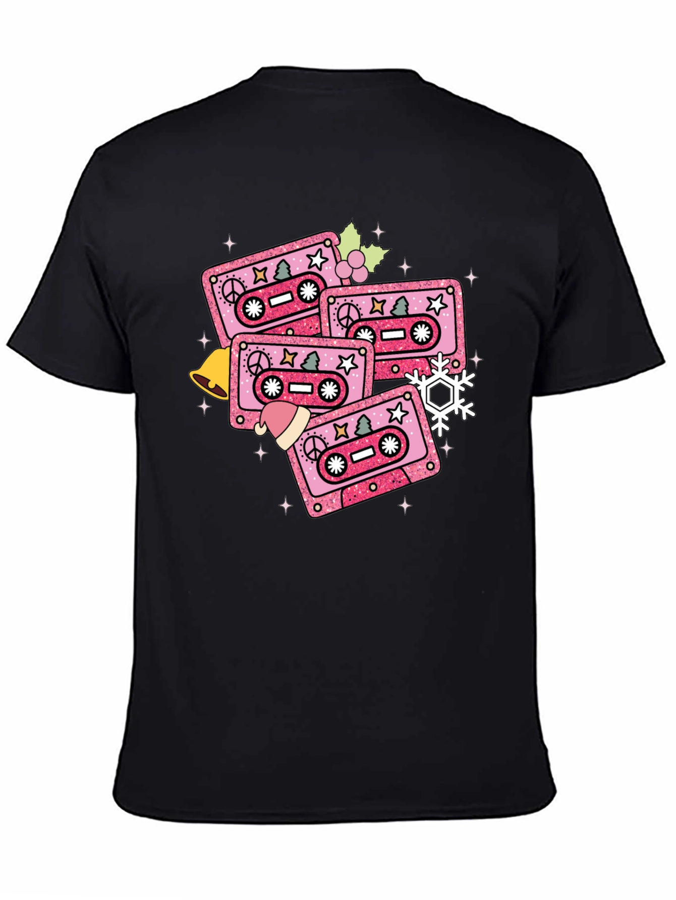 Retro Christmas Cassette Tape T-Shirt