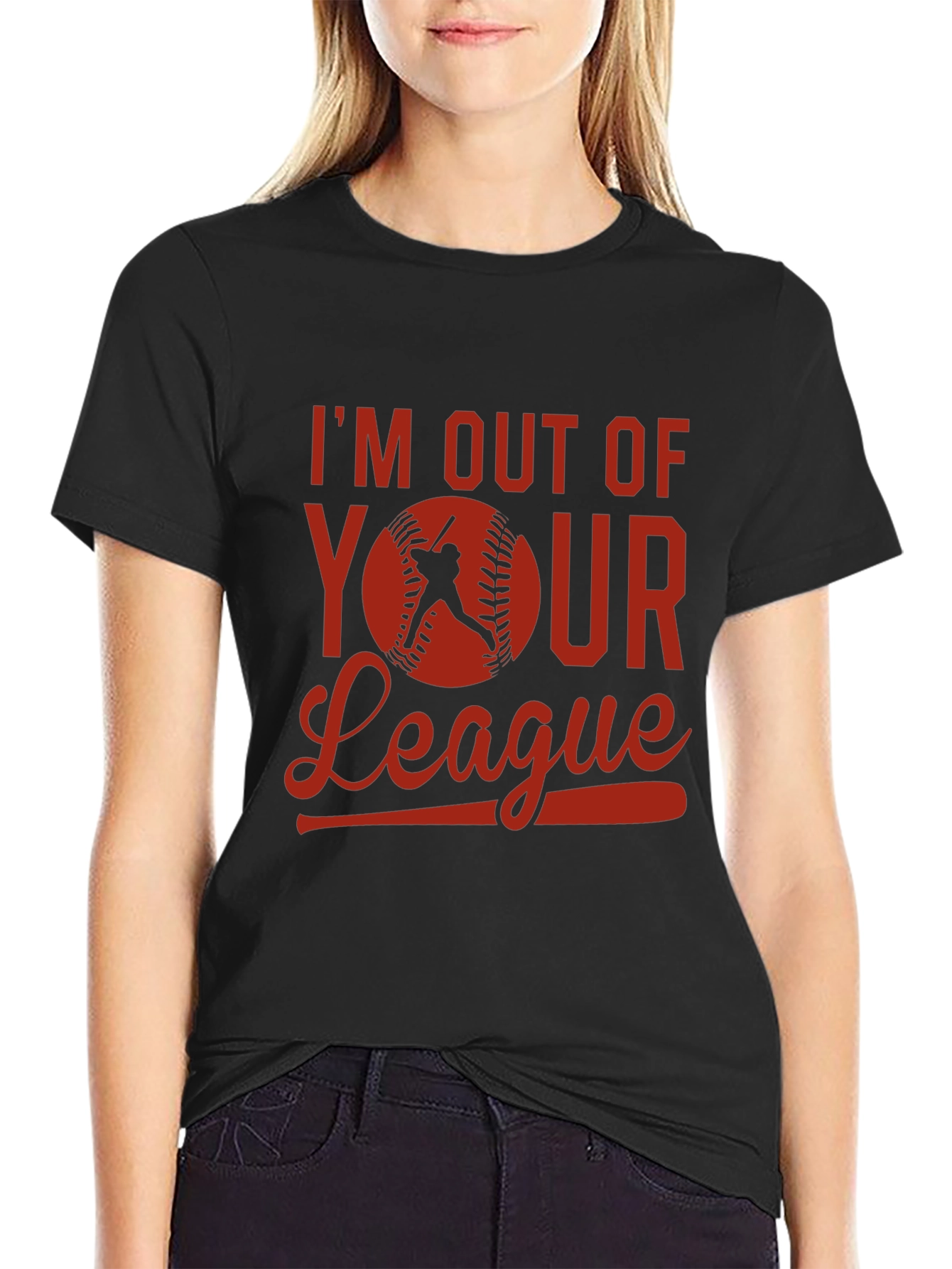 Im Out of Your League Baseball Graphic Tee