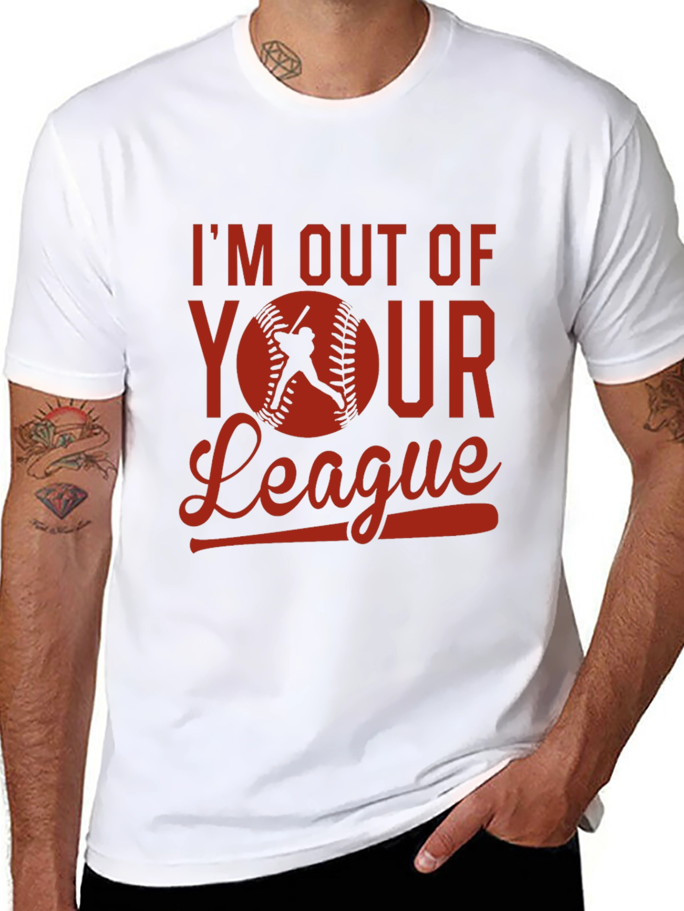 Im Out of Your League Baseball Graphic Tee