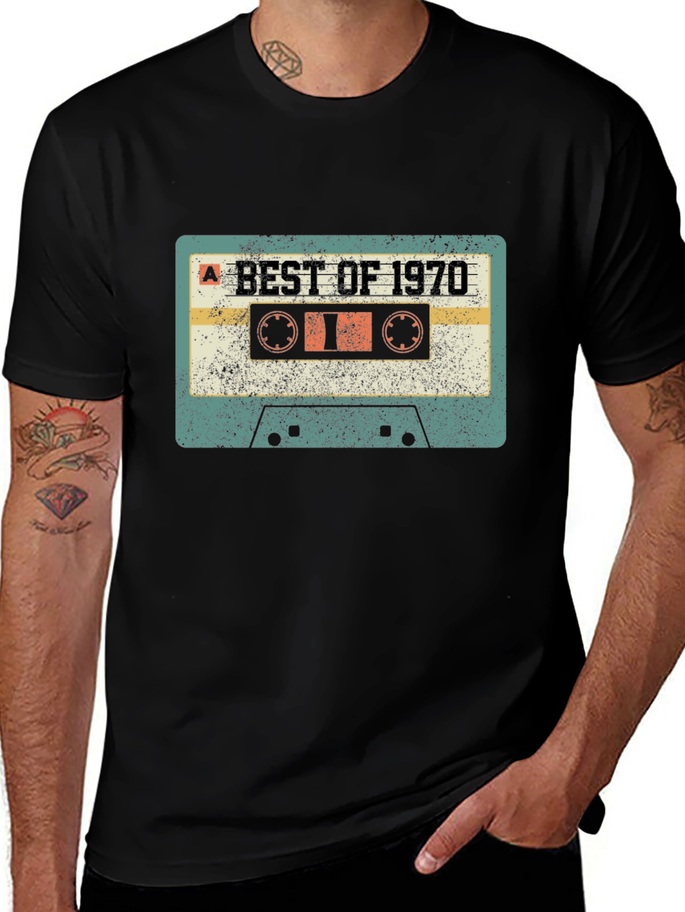 Retro Best of 1970 Cassette Tape T-Shirt