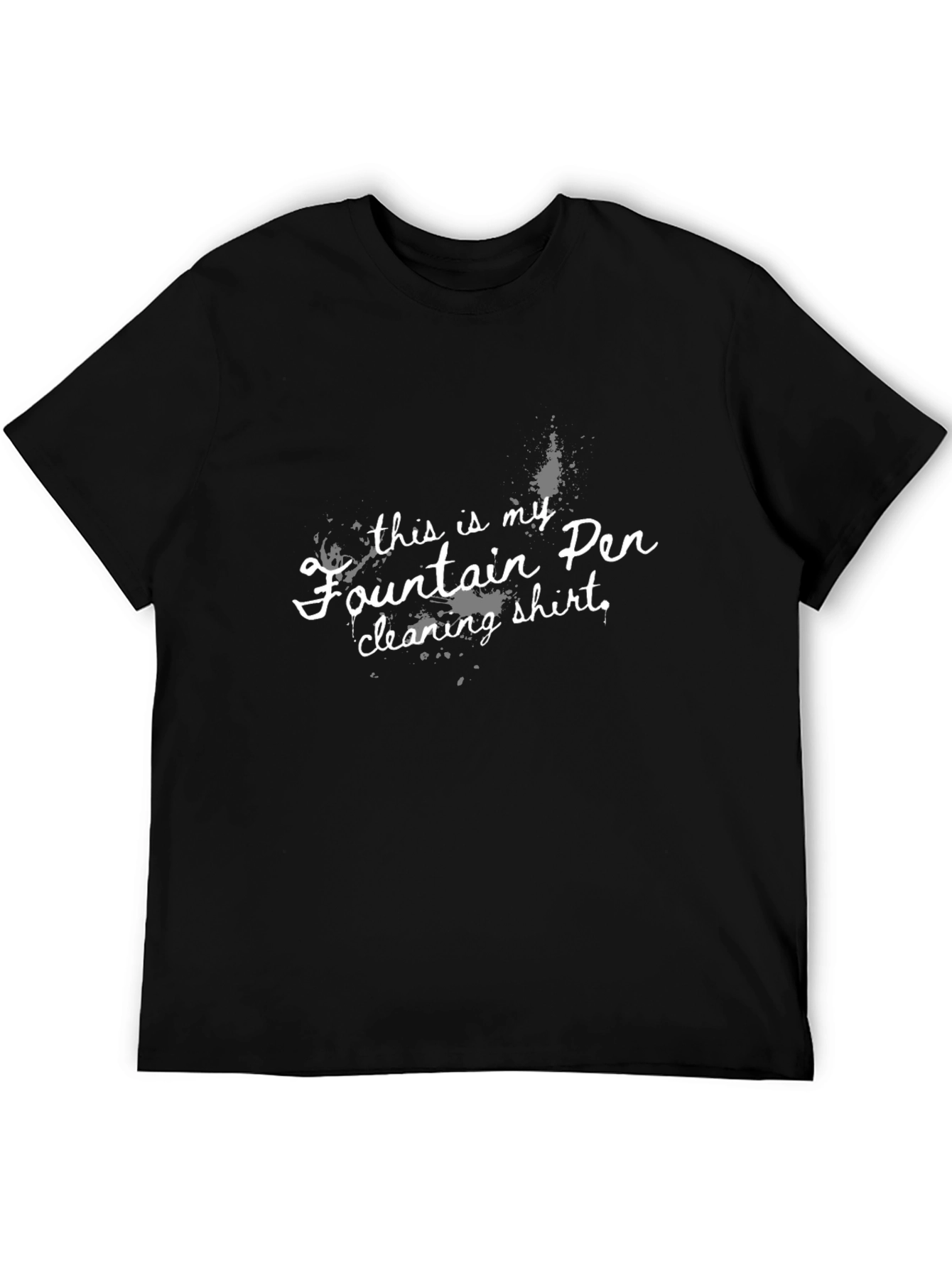 Fountain Pen Cleaning Shirt - Novelty Graphic Tee