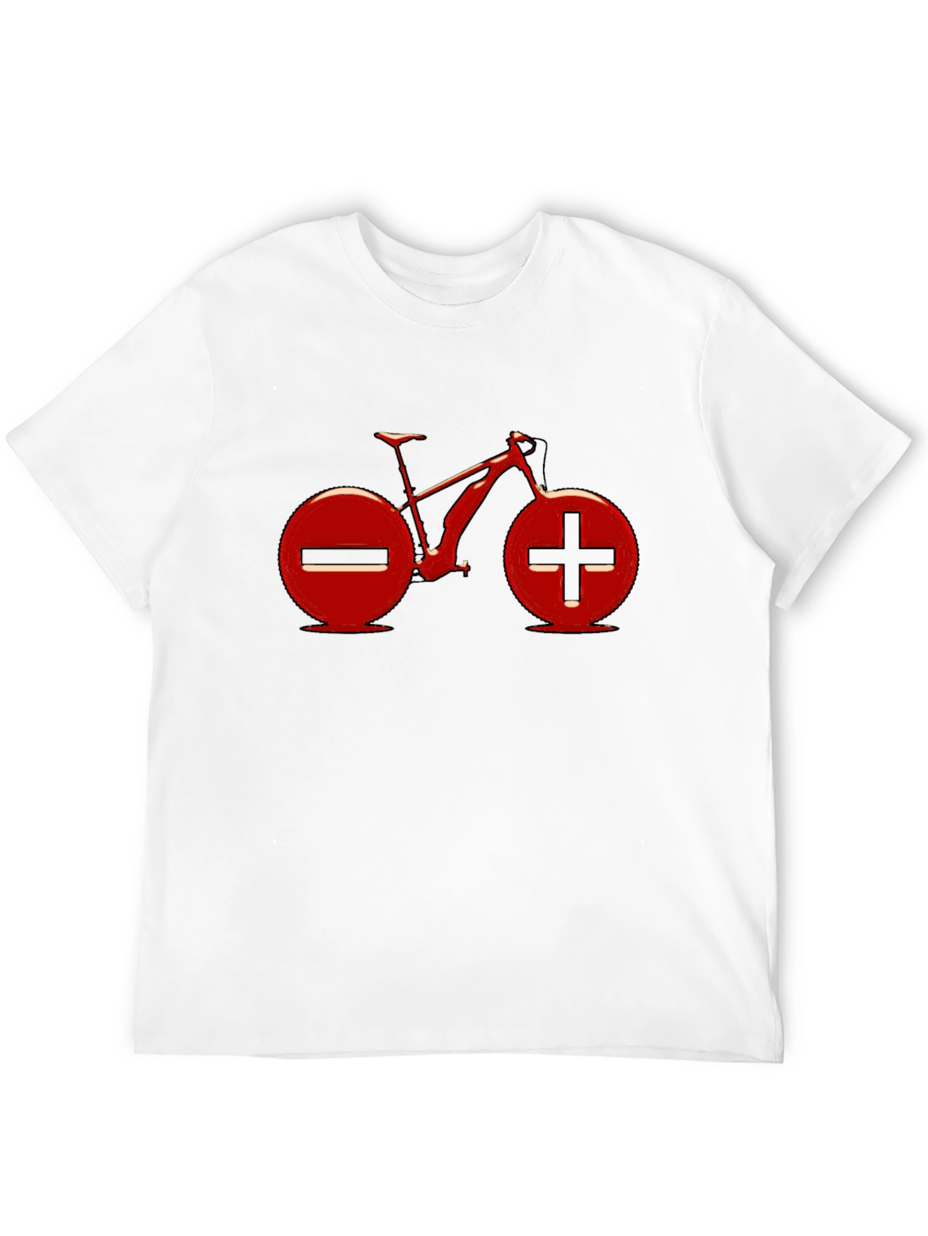 Electric Bike Red Graphic T-Shirt