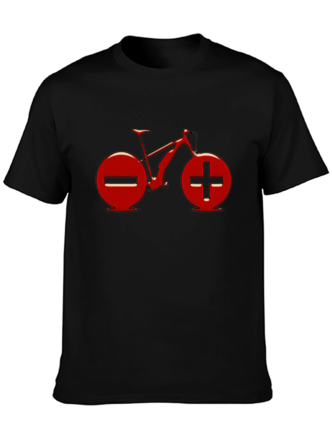 Electric Bike Red Graphic T-Shirt