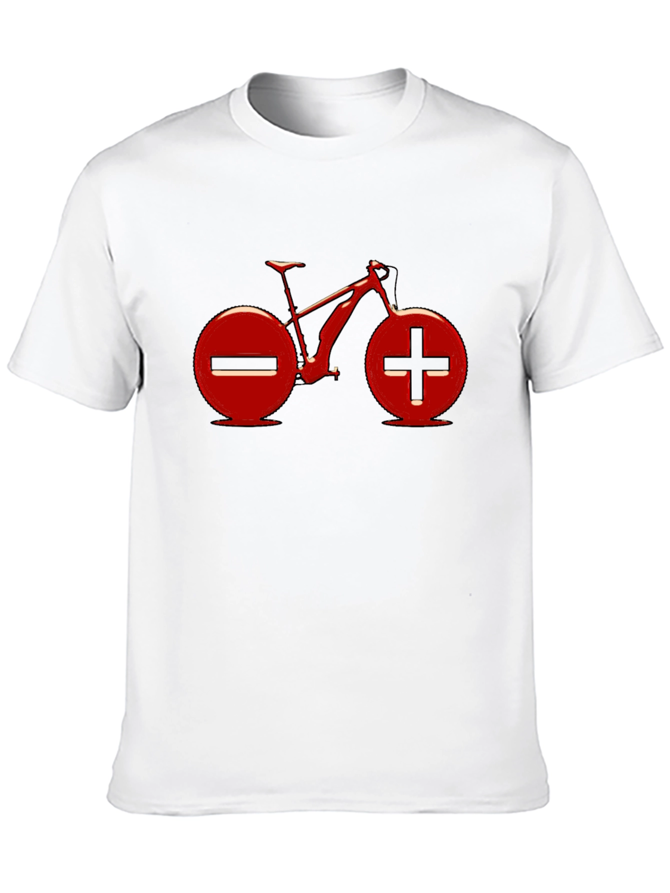 Electric Bike Red Graphic T-Shirt