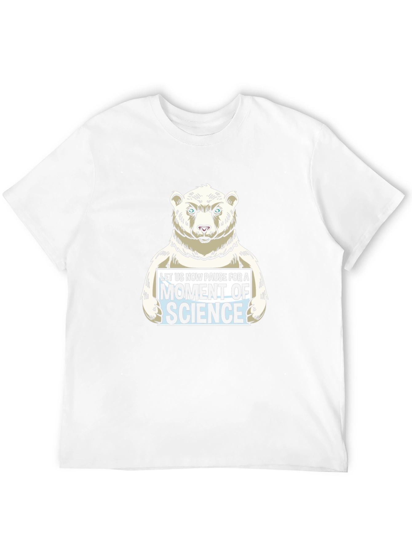 Science Bear Graphic T-Shirt - Black