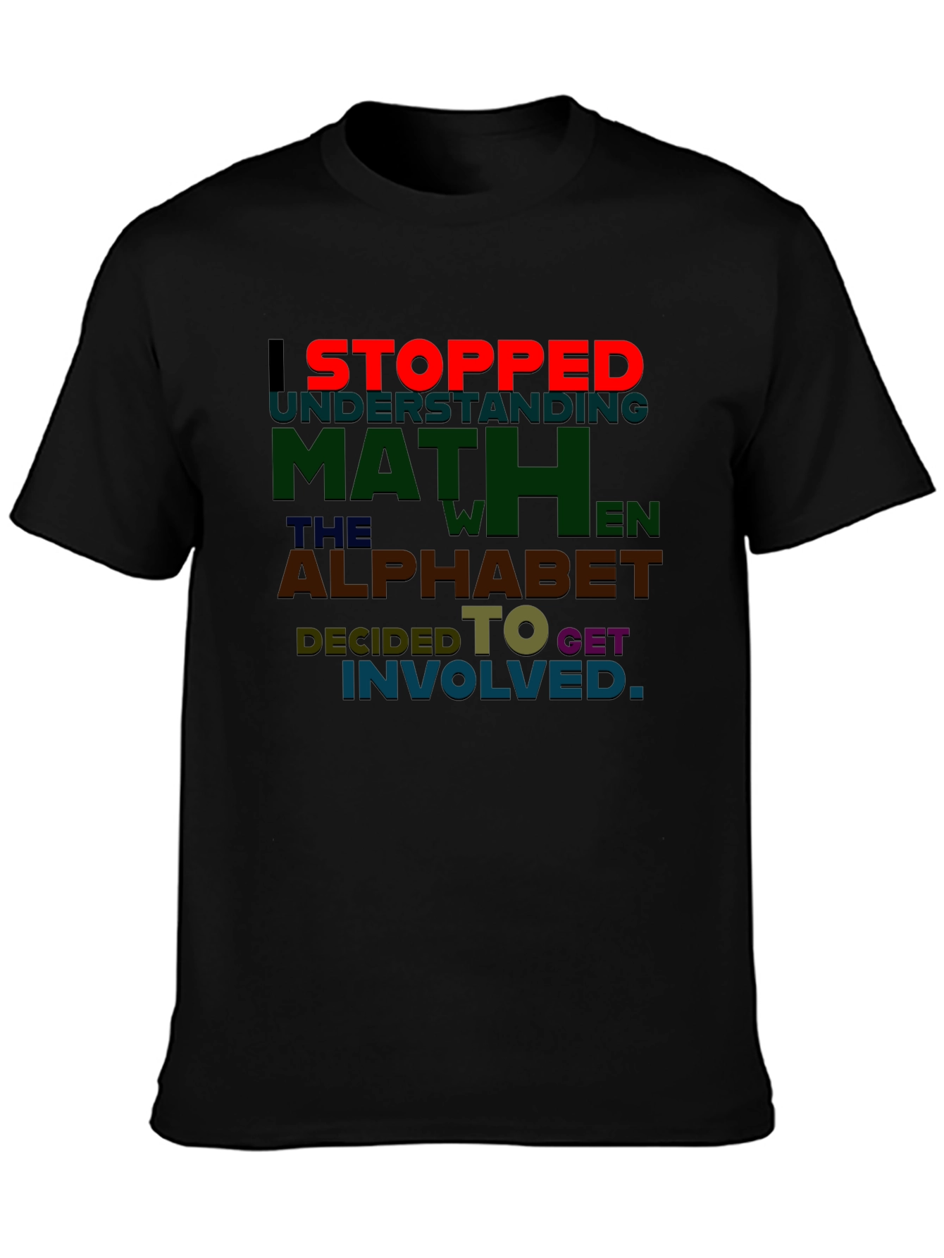 Math Alphabet T-Shirt Funny Equation Tee