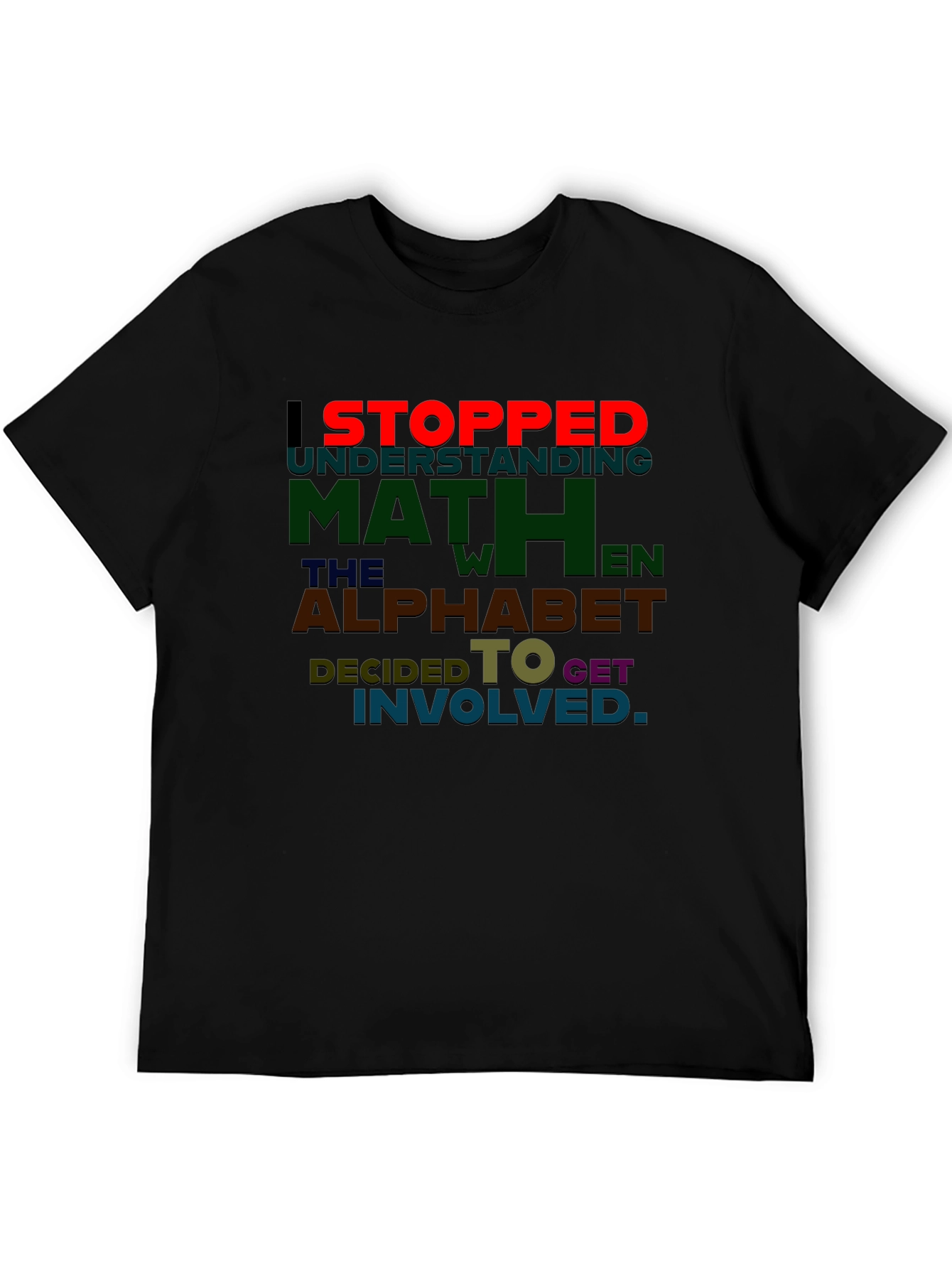 Math Alphabet T-Shirt Funny Equation Tee