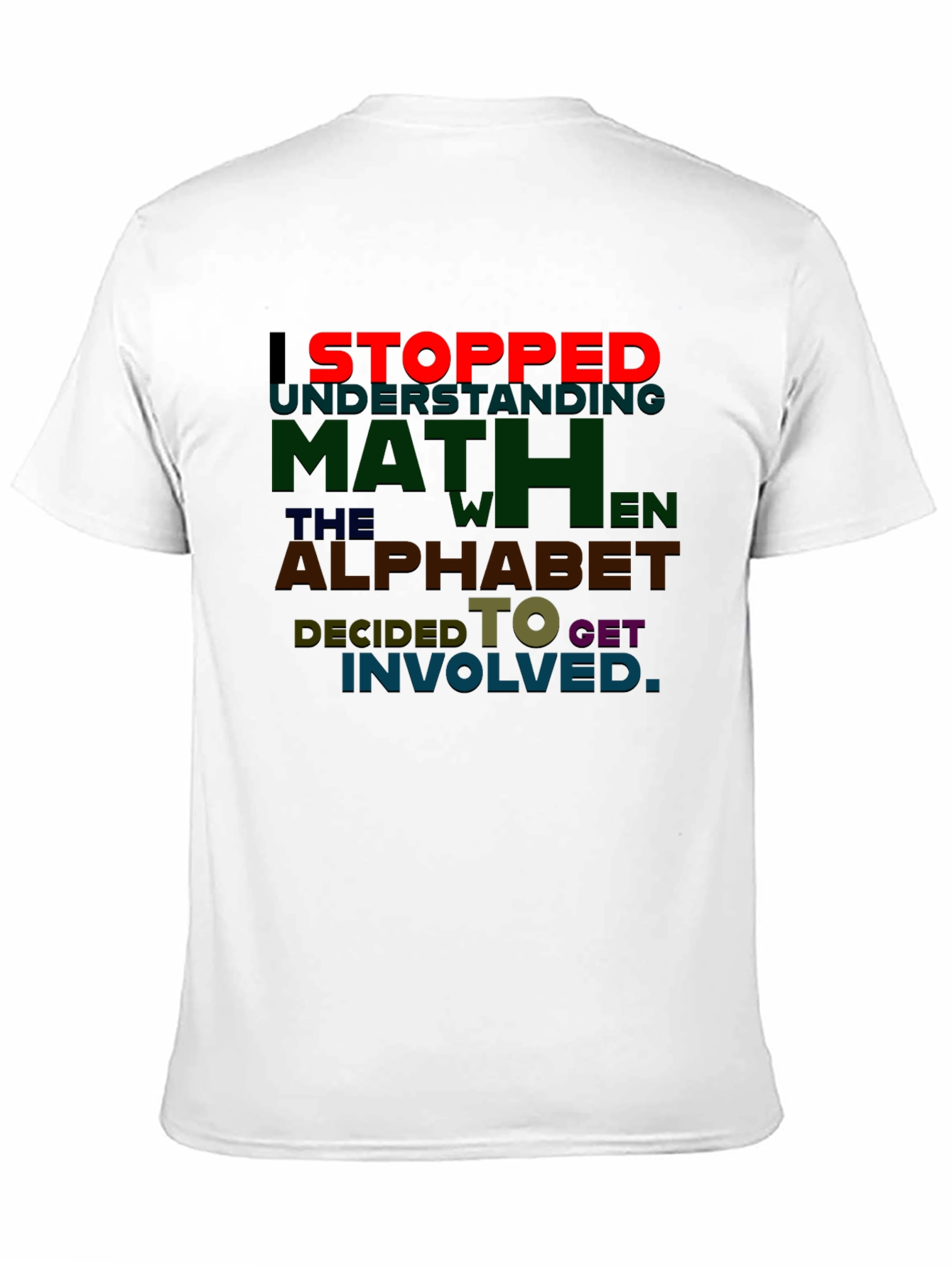 Math Alphabet T-Shirt Funny Equation Tee