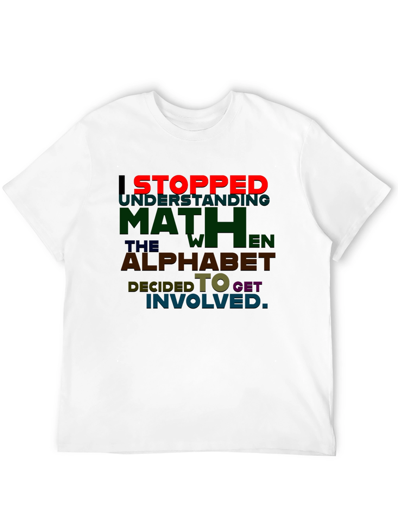 Math Alphabet T-Shirt Funny Equation Tee
