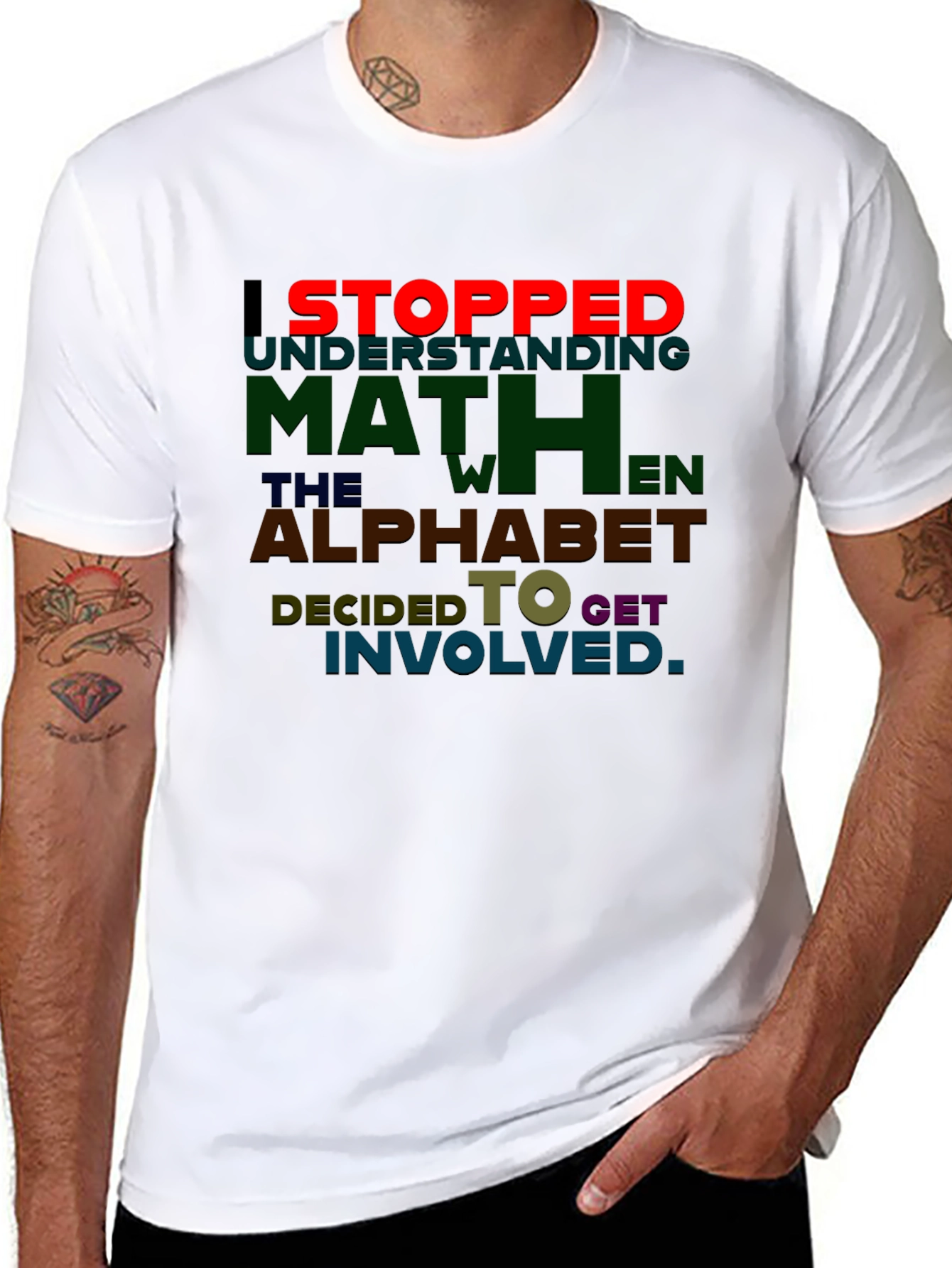 Math Alphabet T-Shirt Funny Equation Tee