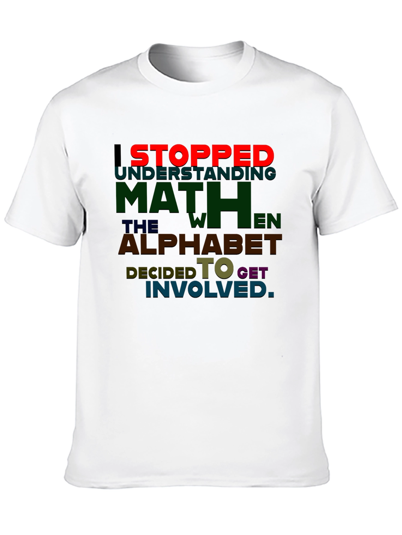 Math Alphabet T-Shirt Funny Equation Tee