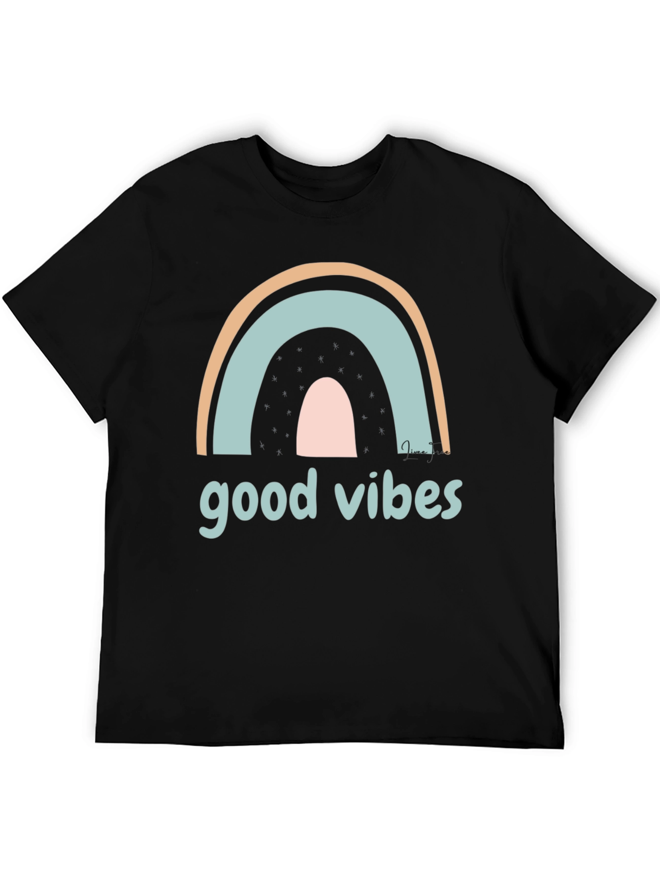 Good Vibes Rainbow Graphic Tee - Unisex