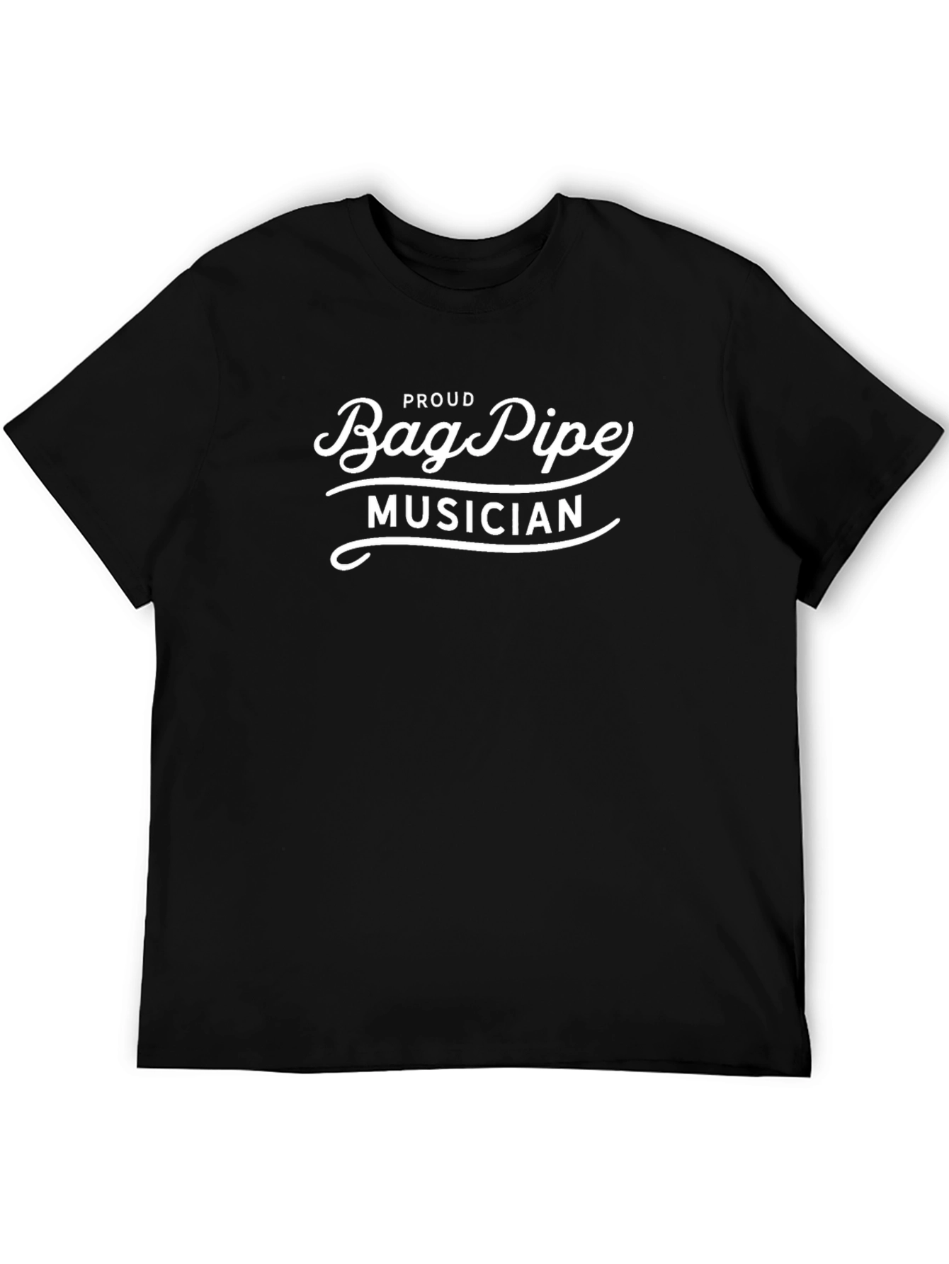 Proud Bagpipe Musician Black T-Shirt