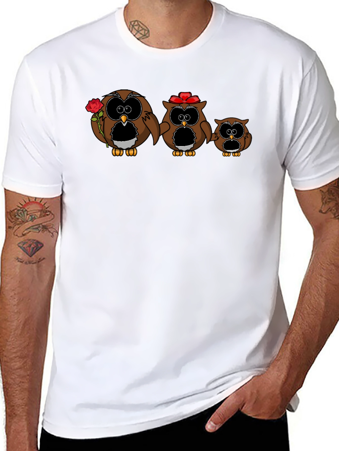 Owl Family T-Shirt - Unique Graphic Tee