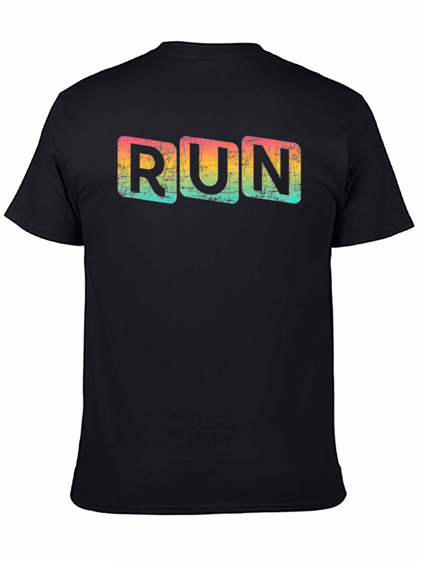 Retro Run T-Shirt - Distressed Design