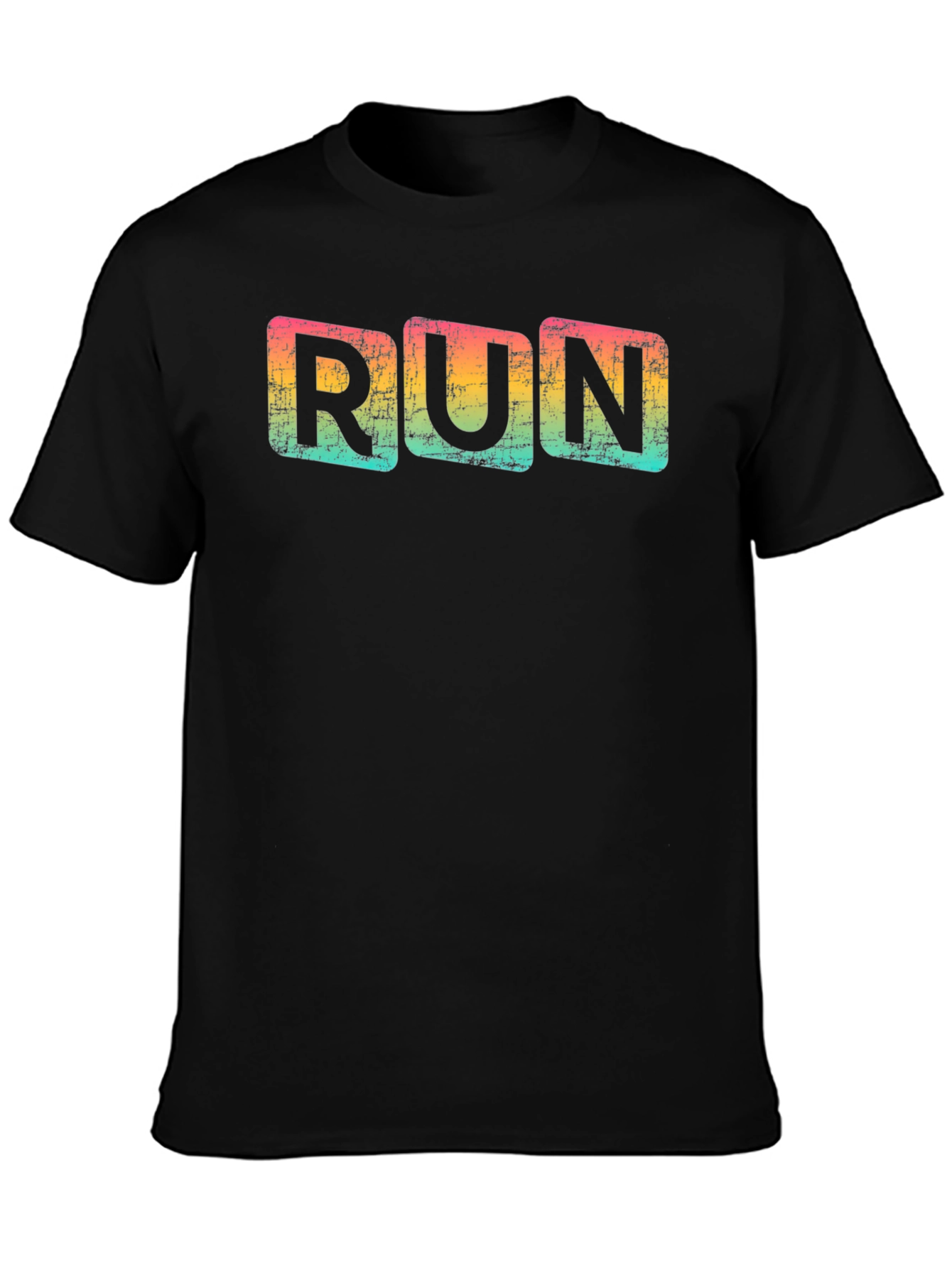 Retro Run T-Shirt - Distressed Design