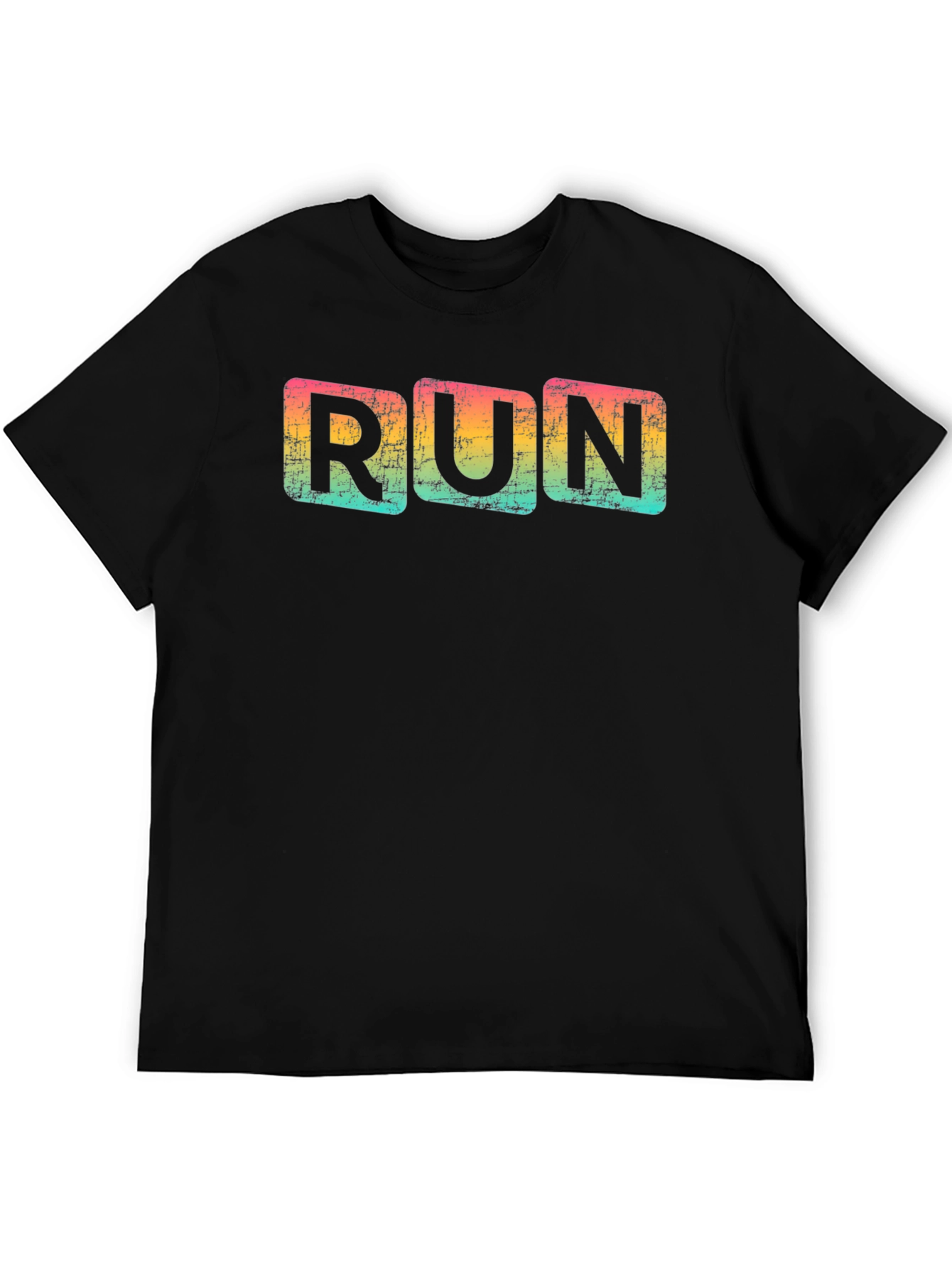 Retro Run T-Shirt - Distressed Design