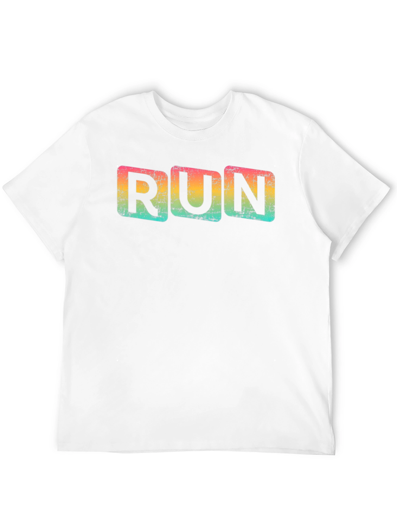 Retro Run T-Shirt - Distressed Design
