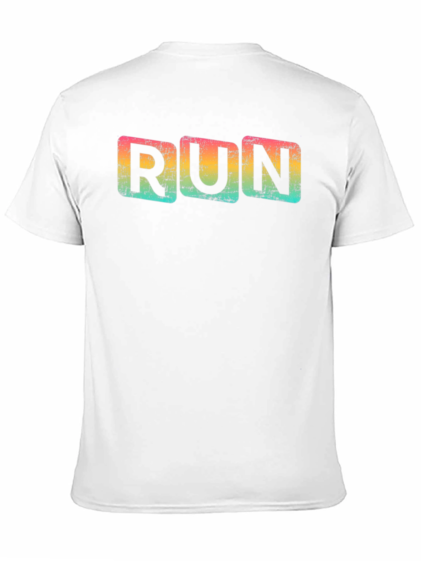 Retro Run T-Shirt - Distressed Design