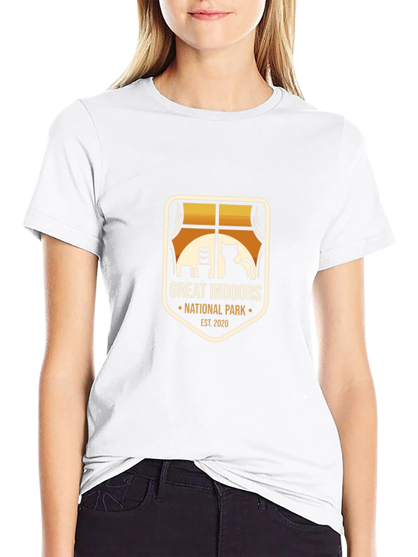 Great Indoors National Park Black Tee