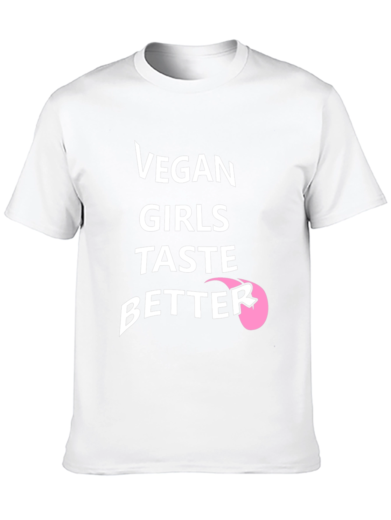 Vegan Girls Taste Better Black Graphic T-Shirt