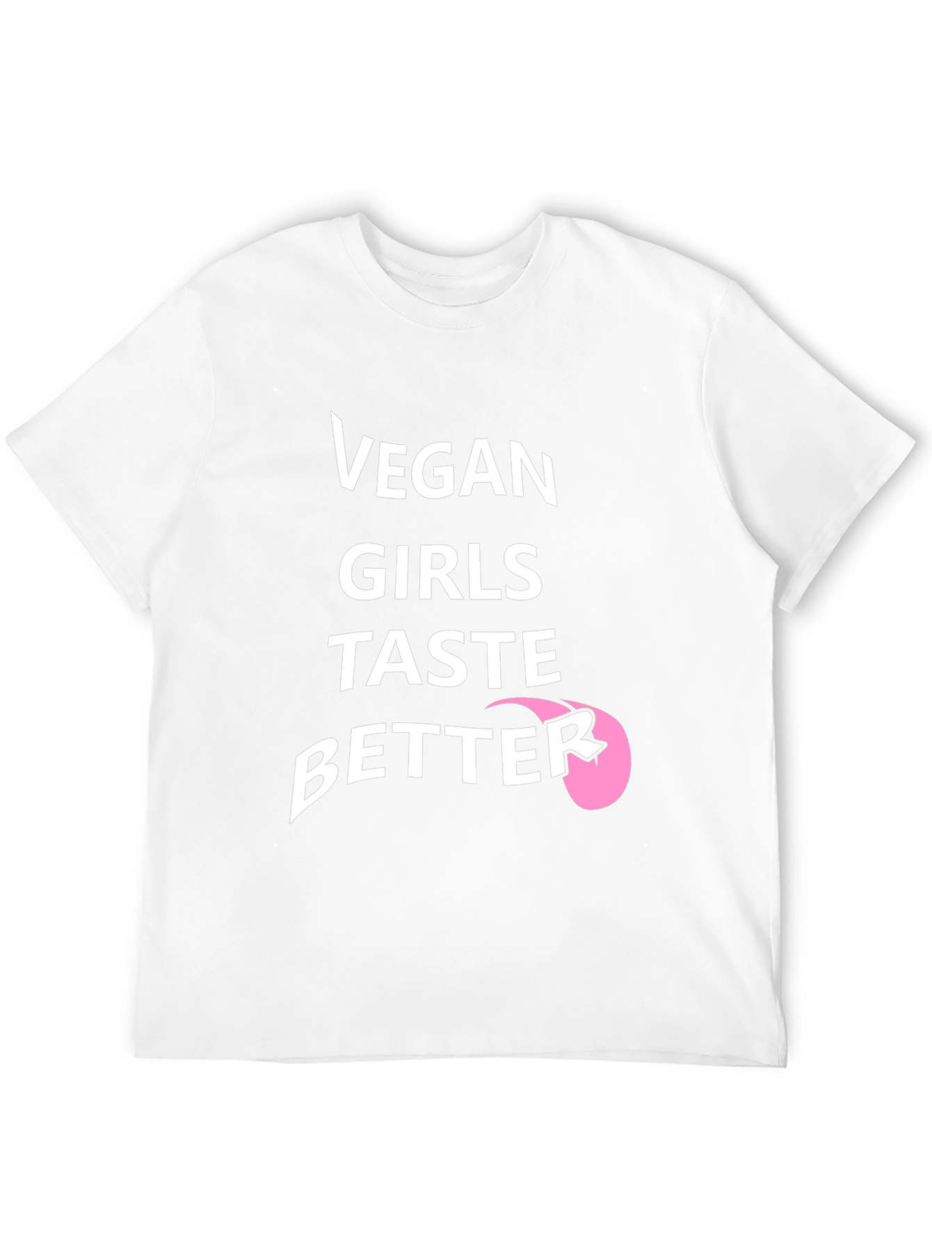 Vegan Girls Taste Better Black Graphic T-Shirt