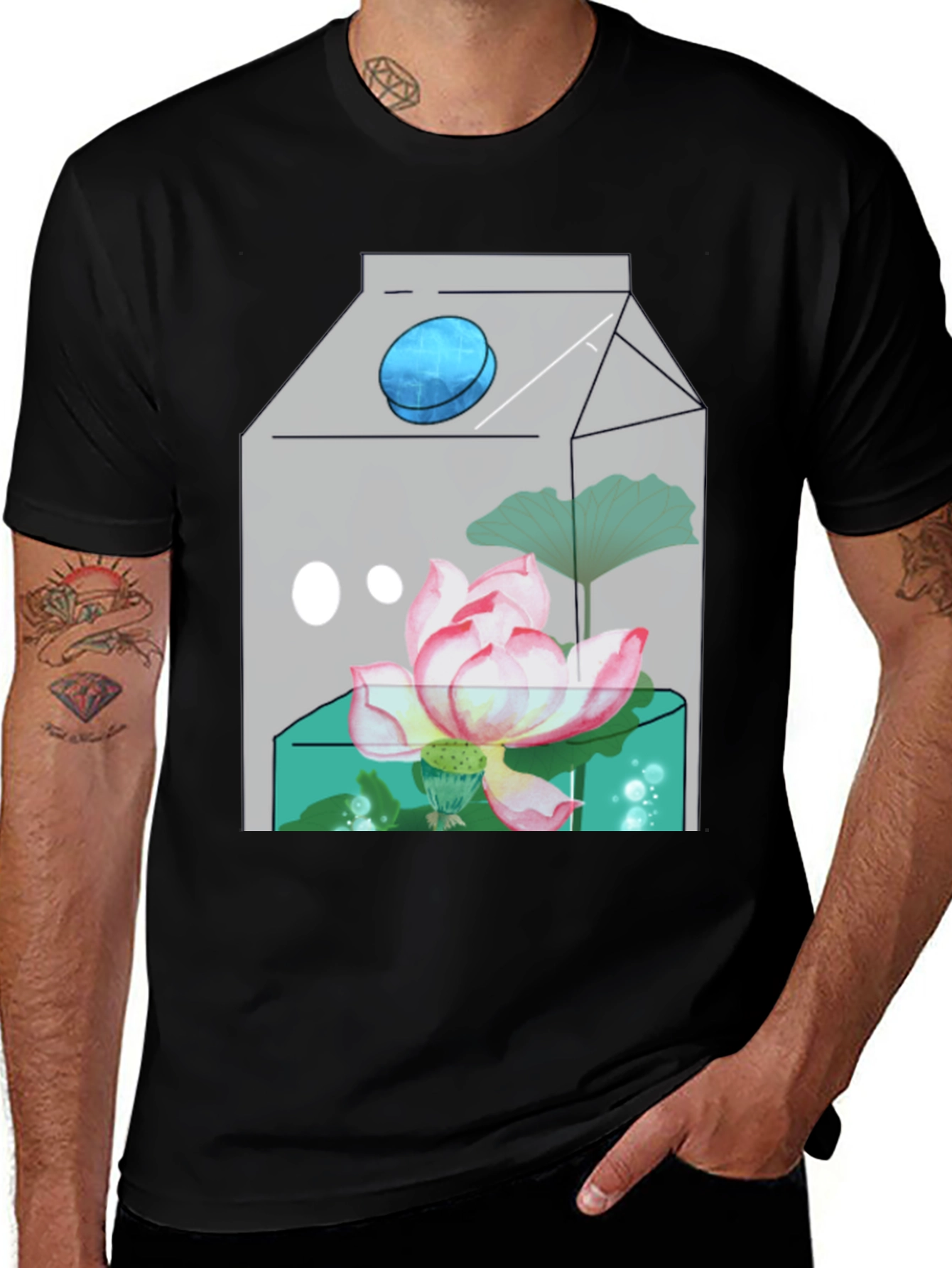 Lotus Milk Carton T-Shirt