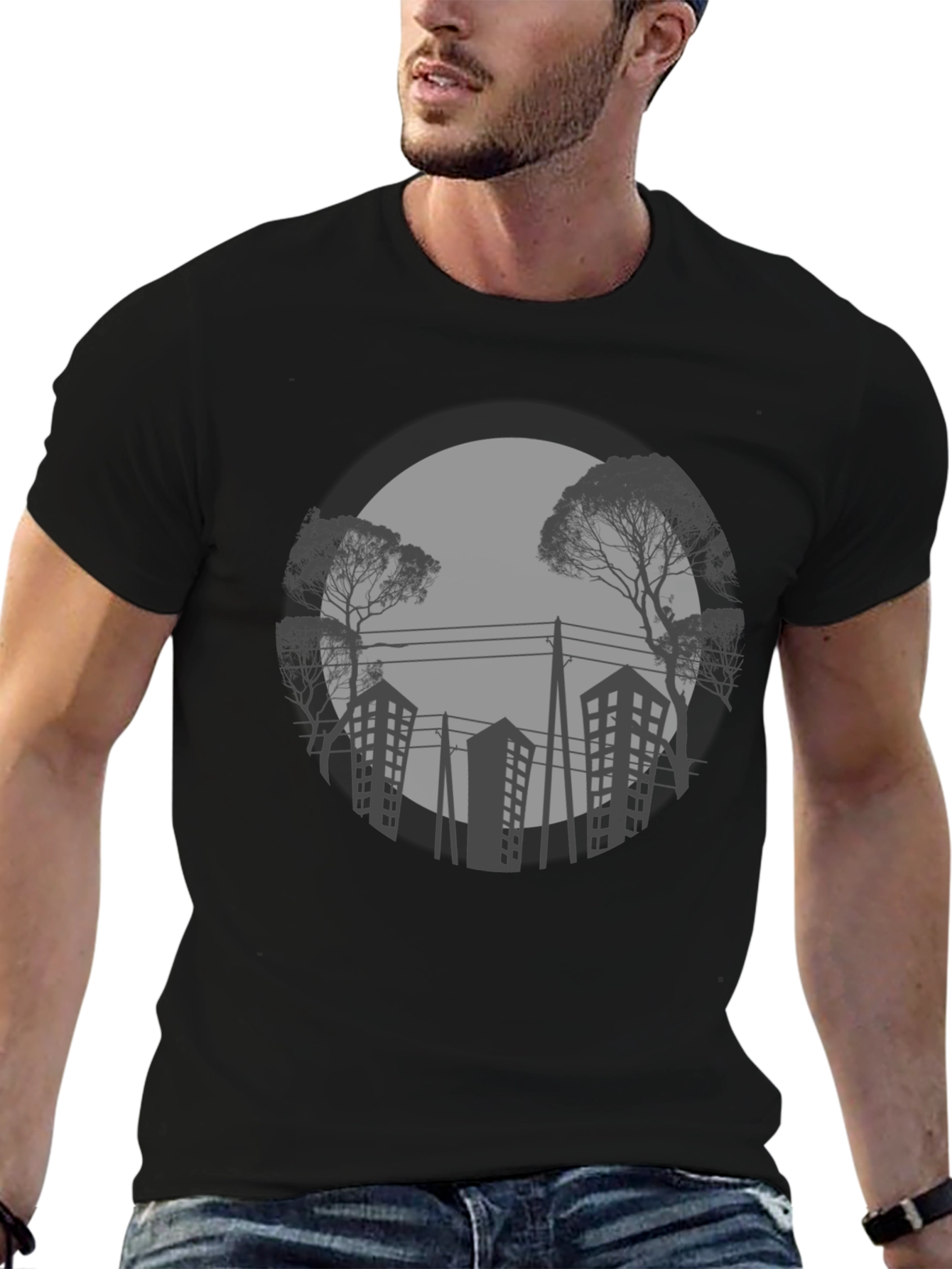 Urban Silhouette Graphic T-Shirt