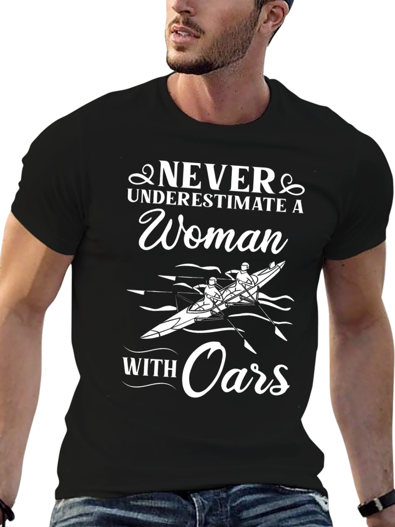 Never Underestimate A Woman With Oars T-Shirt
