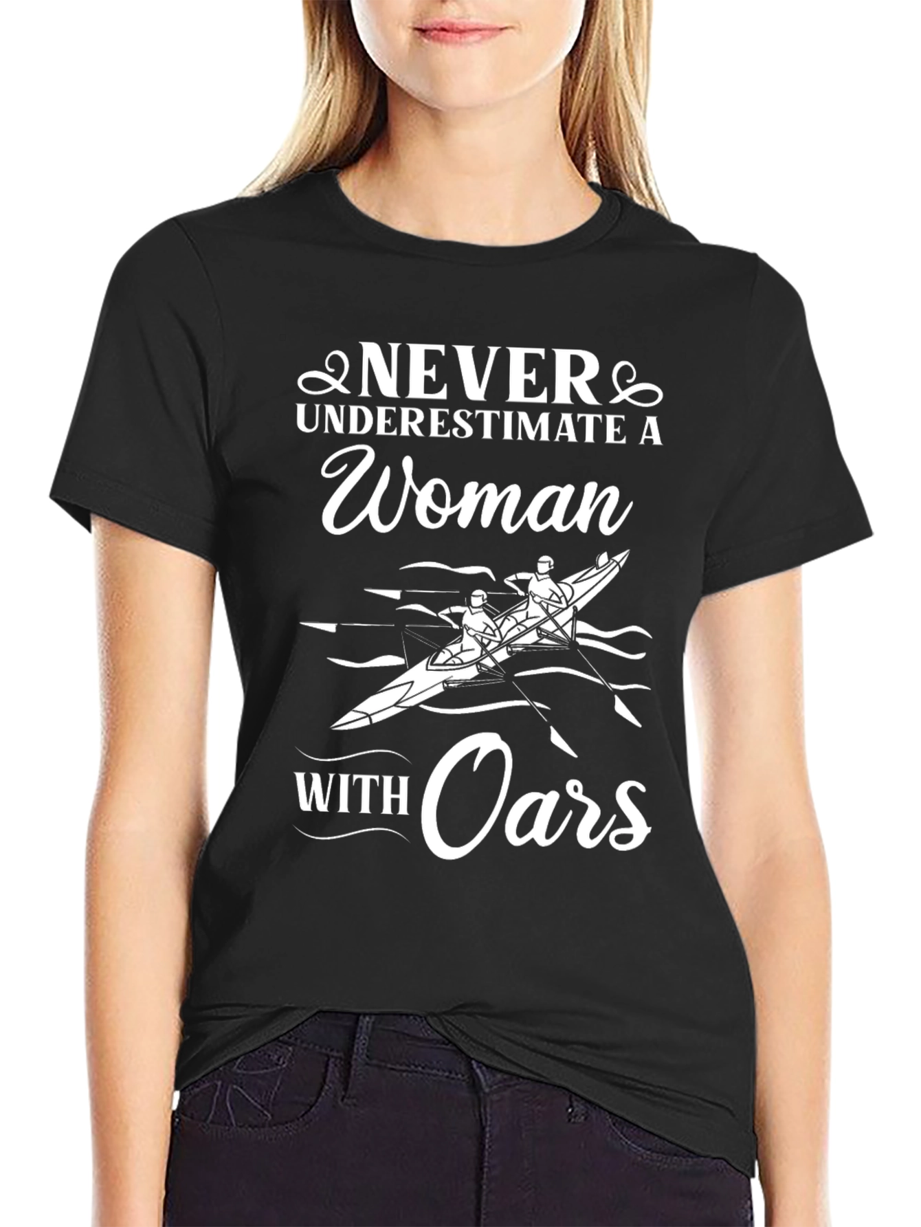 Never Underestimate A Woman With Oars T-Shirt