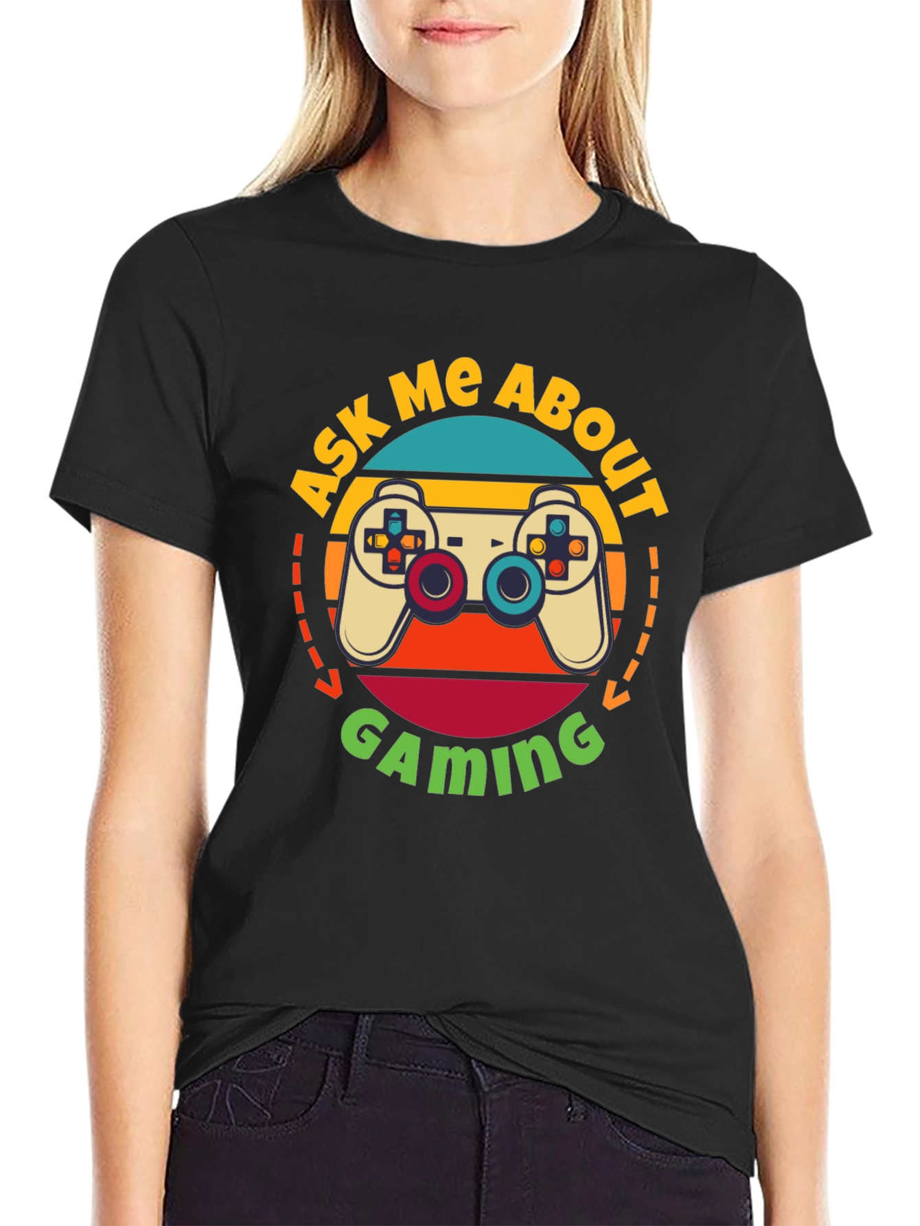 Ask Me About Gaming T-Shirt - Retro Gamer Tee