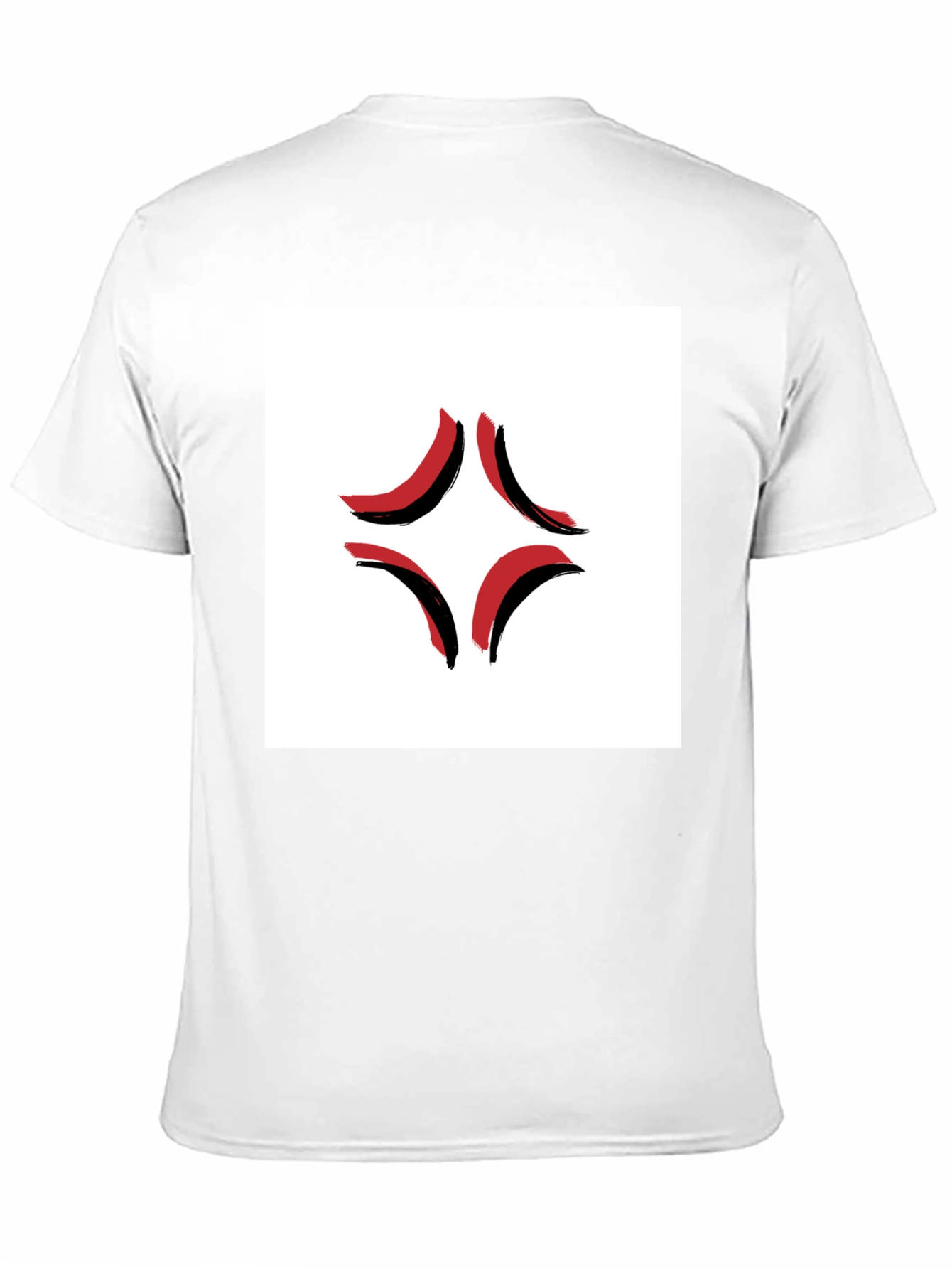 Angry Mark Graphic Black T-Shirt