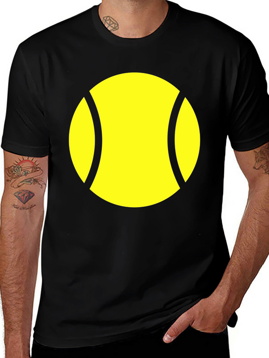Tennis Ball Graphic T-Shirt - Black