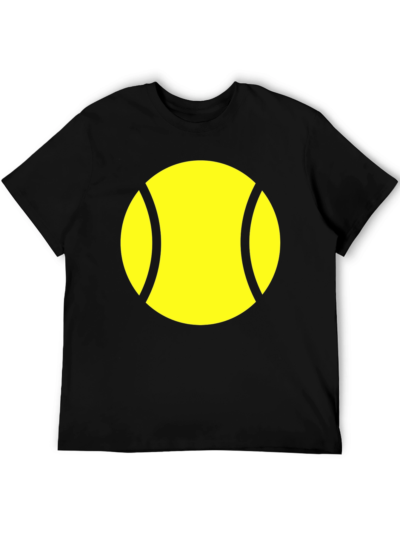 Tennis Ball Graphic T-Shirt - Black