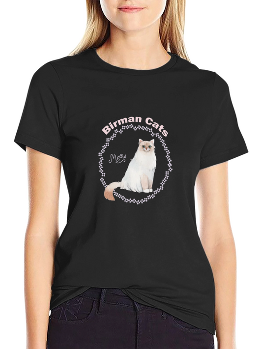 Birman Cats Graphic Tee - Unique Cat Lover Shirt
