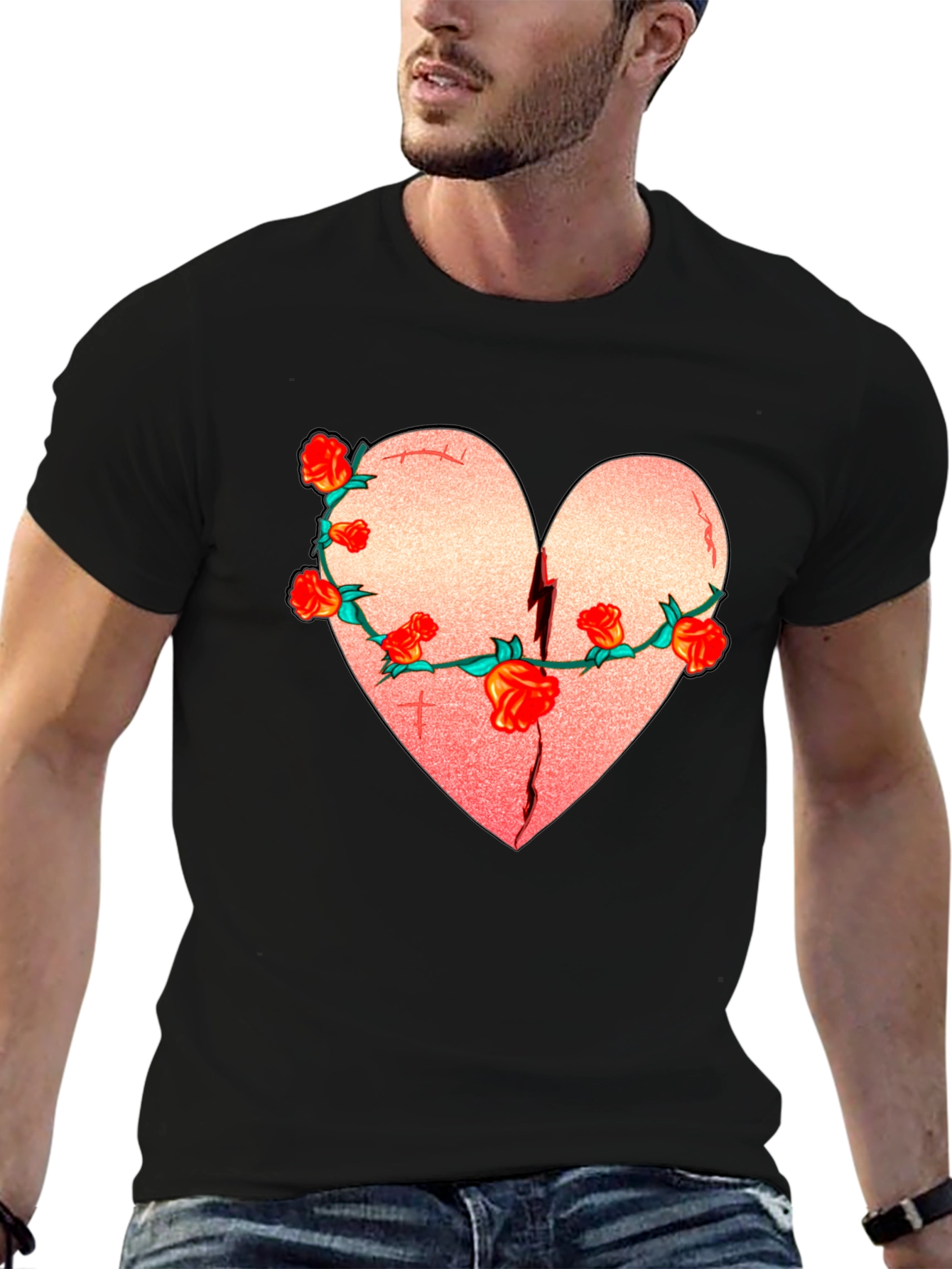 Broken Heart Rose T-Shirt