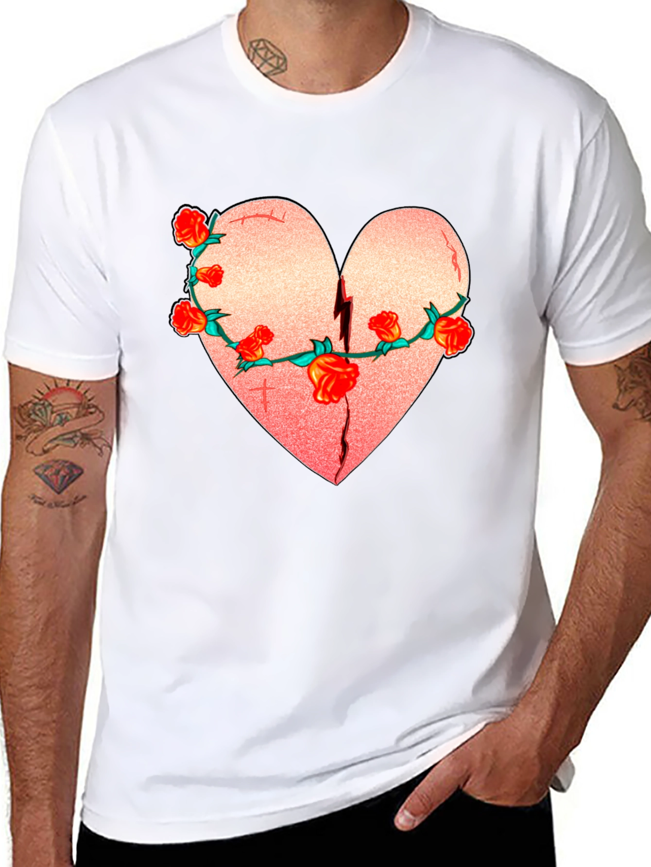 Broken Heart Rose T-Shirt