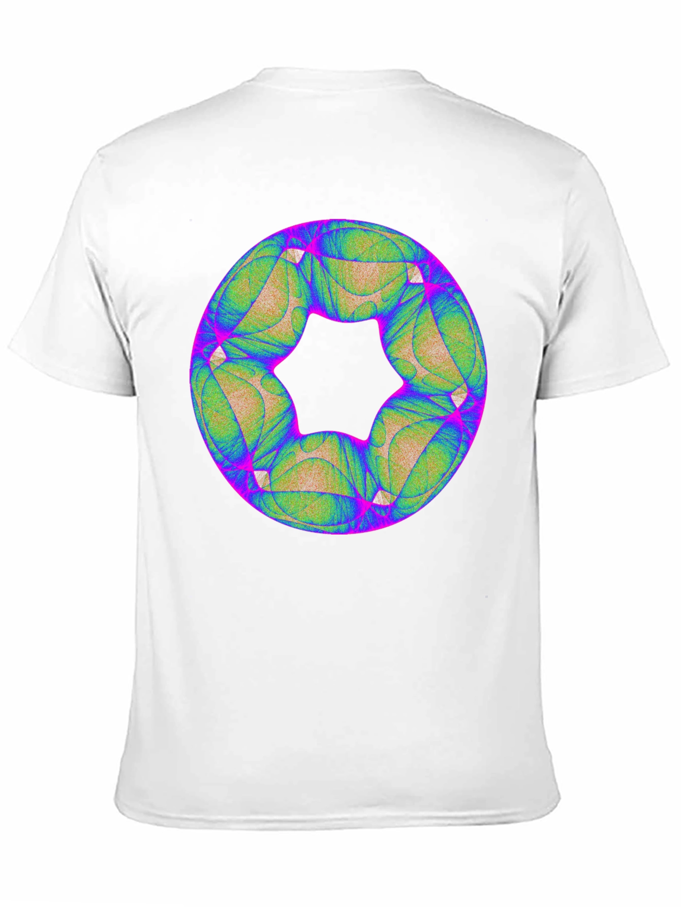 Abstract Geometric Graphic Black T-Shirt
