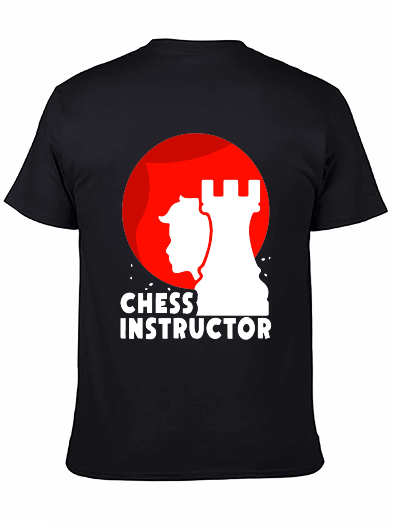 Chess Instructor Graphic T-Shirt - Black