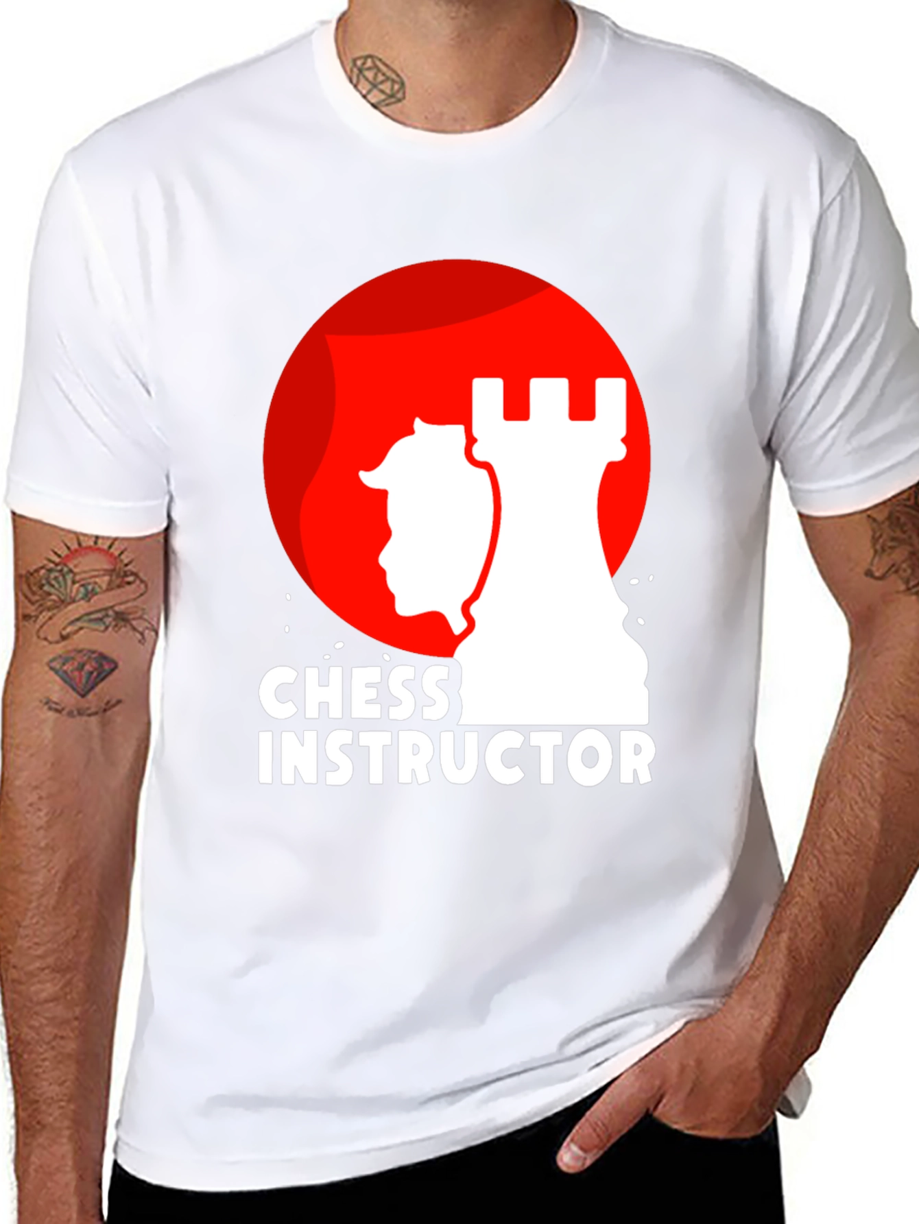 Chess Instructor Graphic T-Shirt - Black